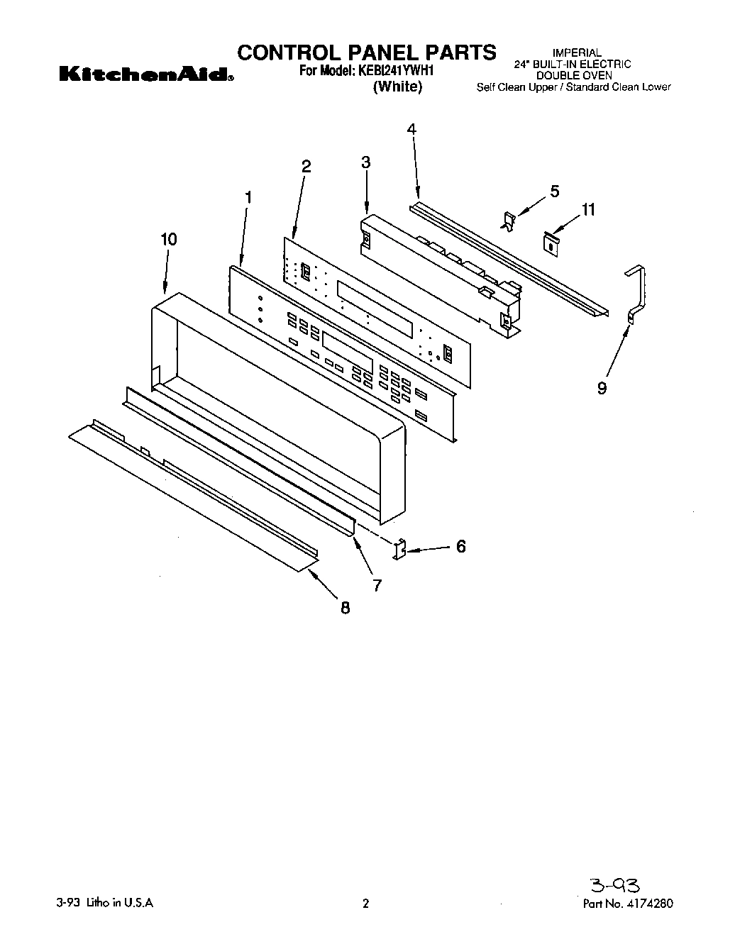 01 - CONTROL PANEL, LIT/OPTIONAL