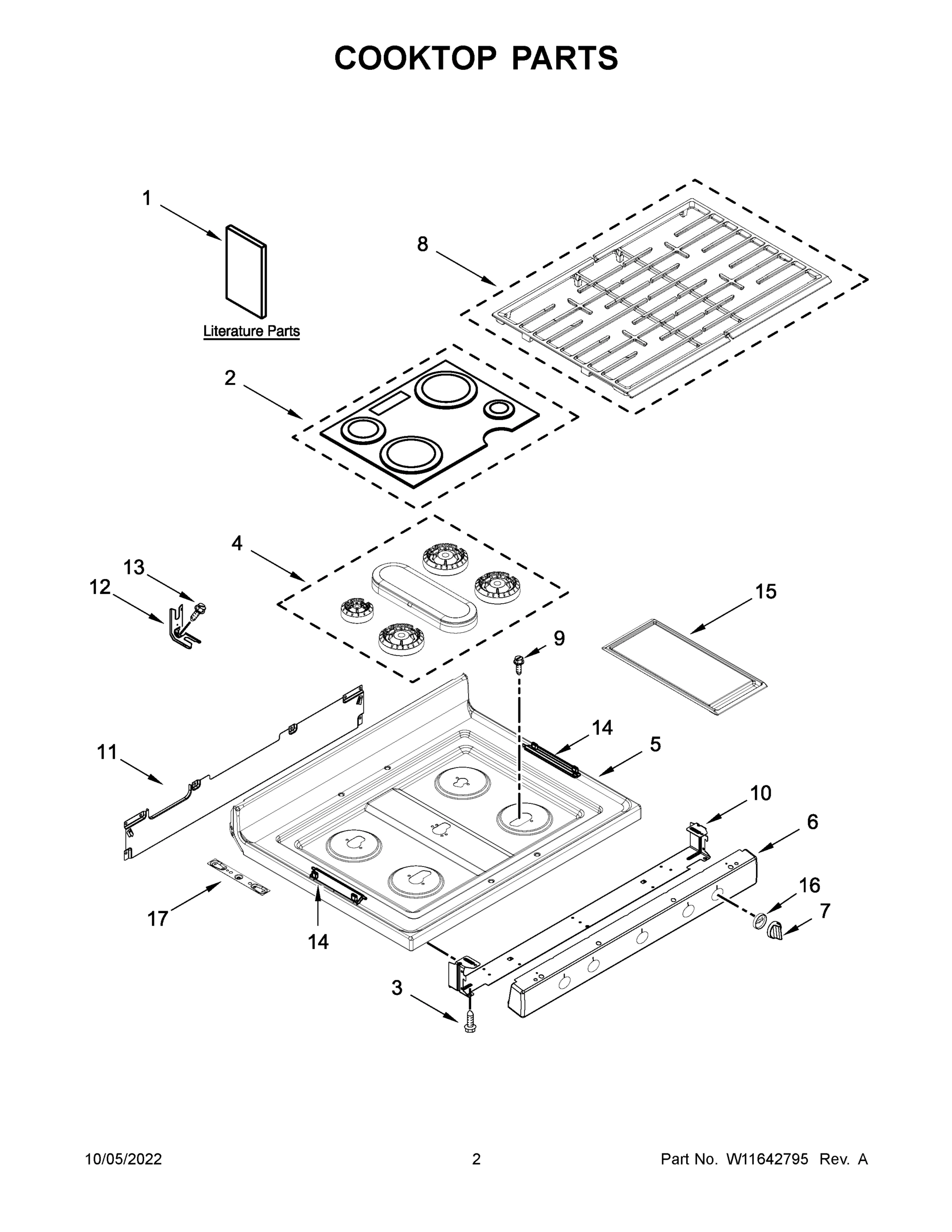 02 - COOKTOP PARTS