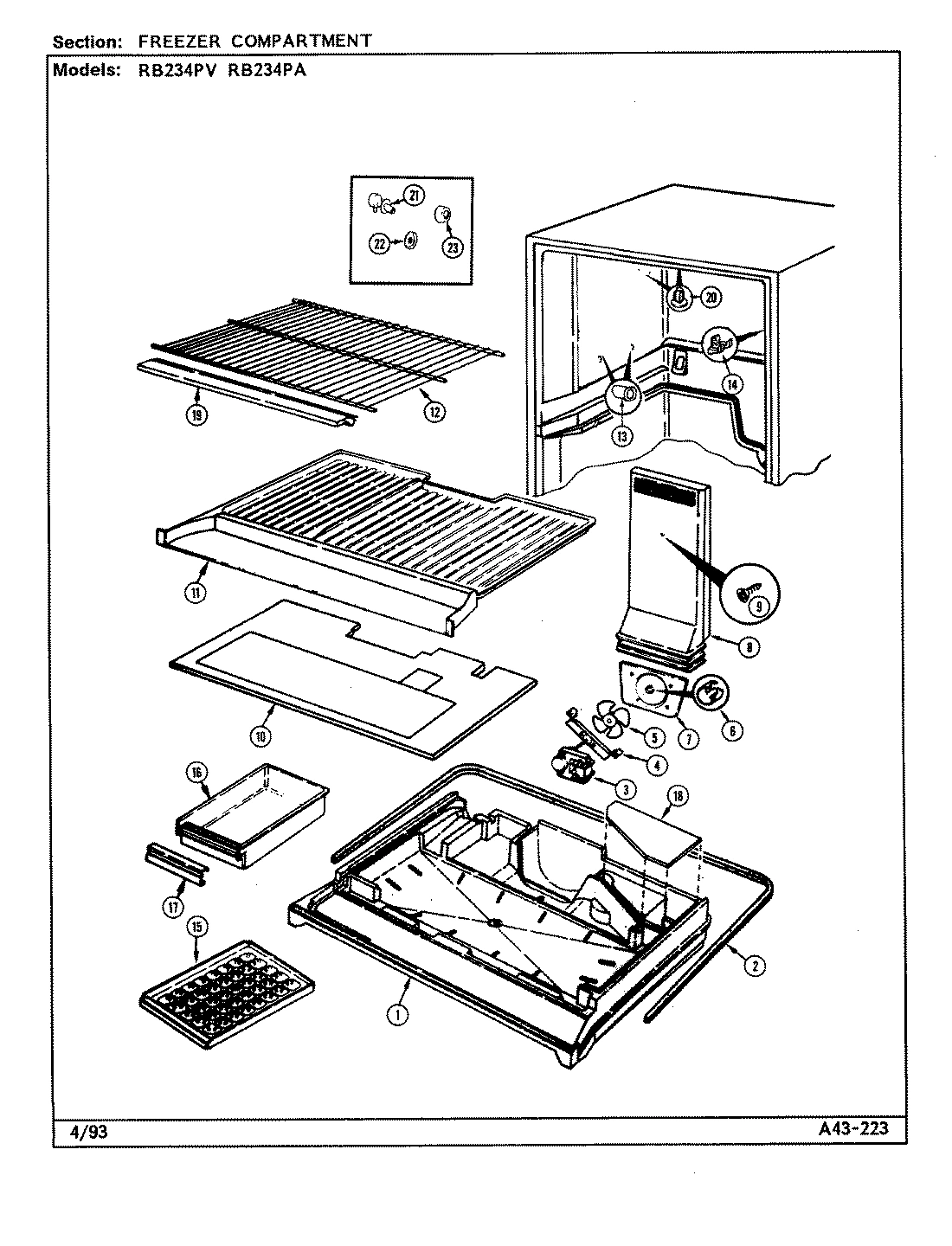 02 - FREEZER COMPARTMENT
