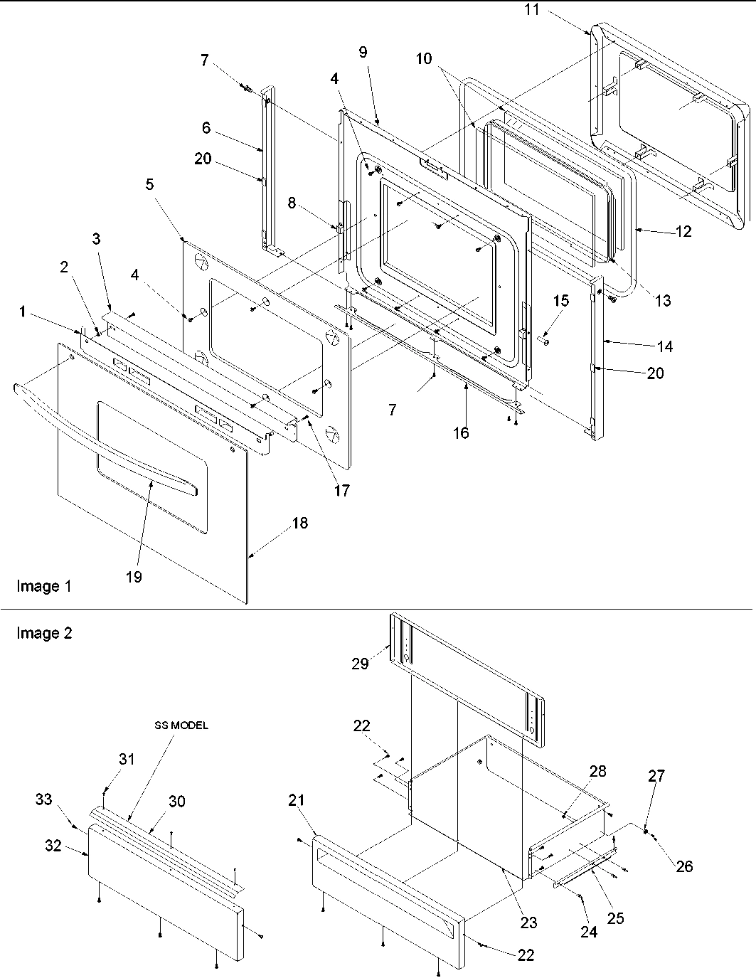 04 - Oven Door and Storage Drawer