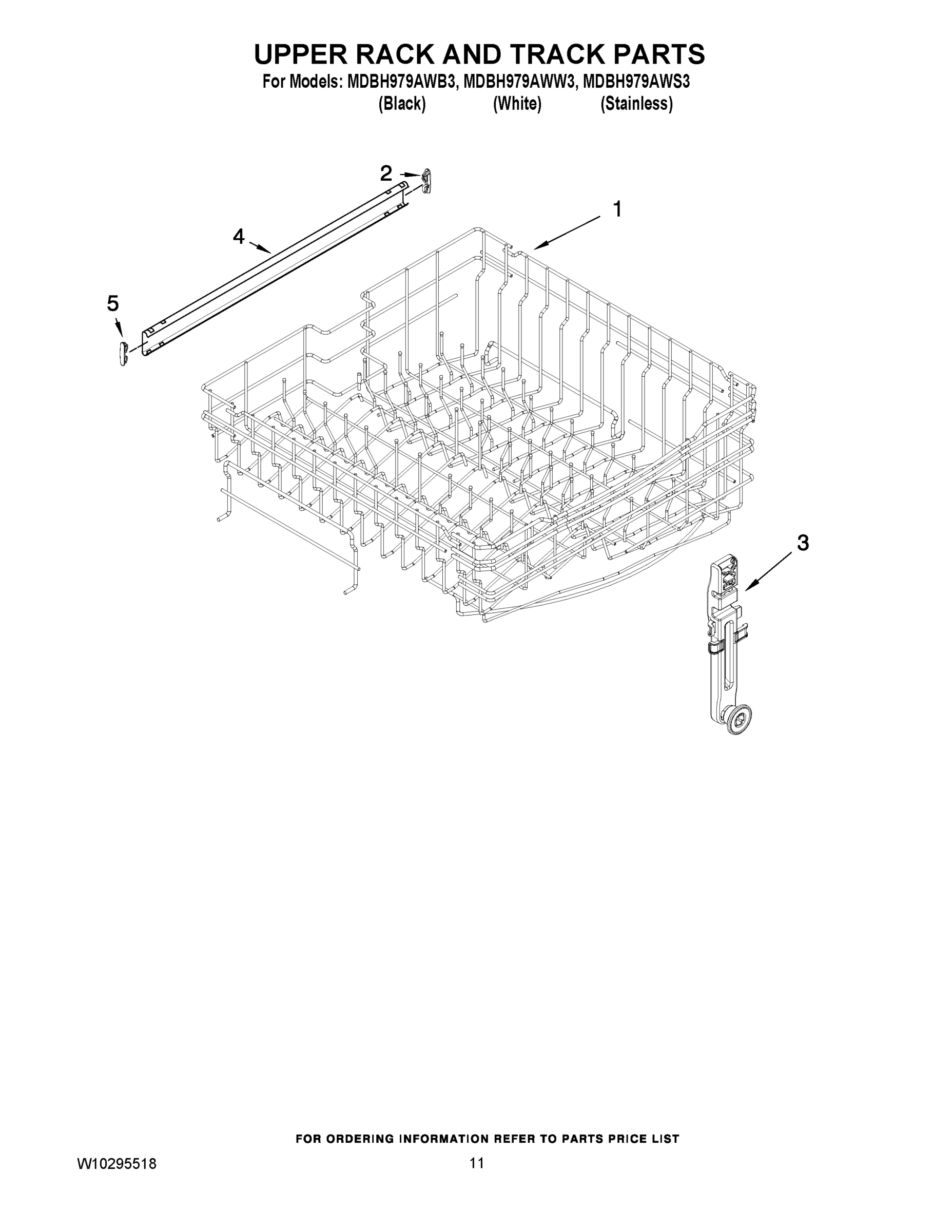 09 - UPPER RACK AND TRACK PARTS