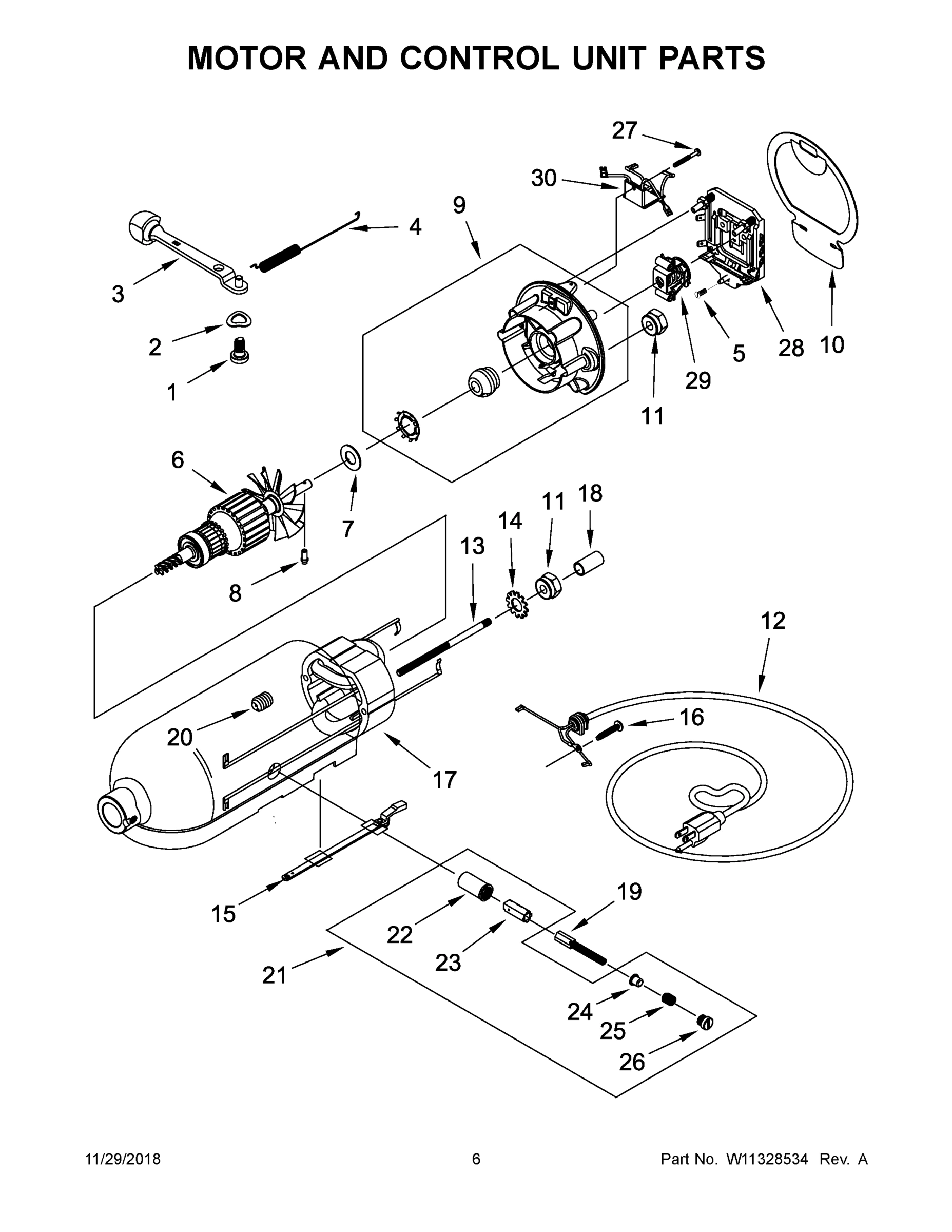 04 - MOTOR AND CONTROL UNIT PARTS