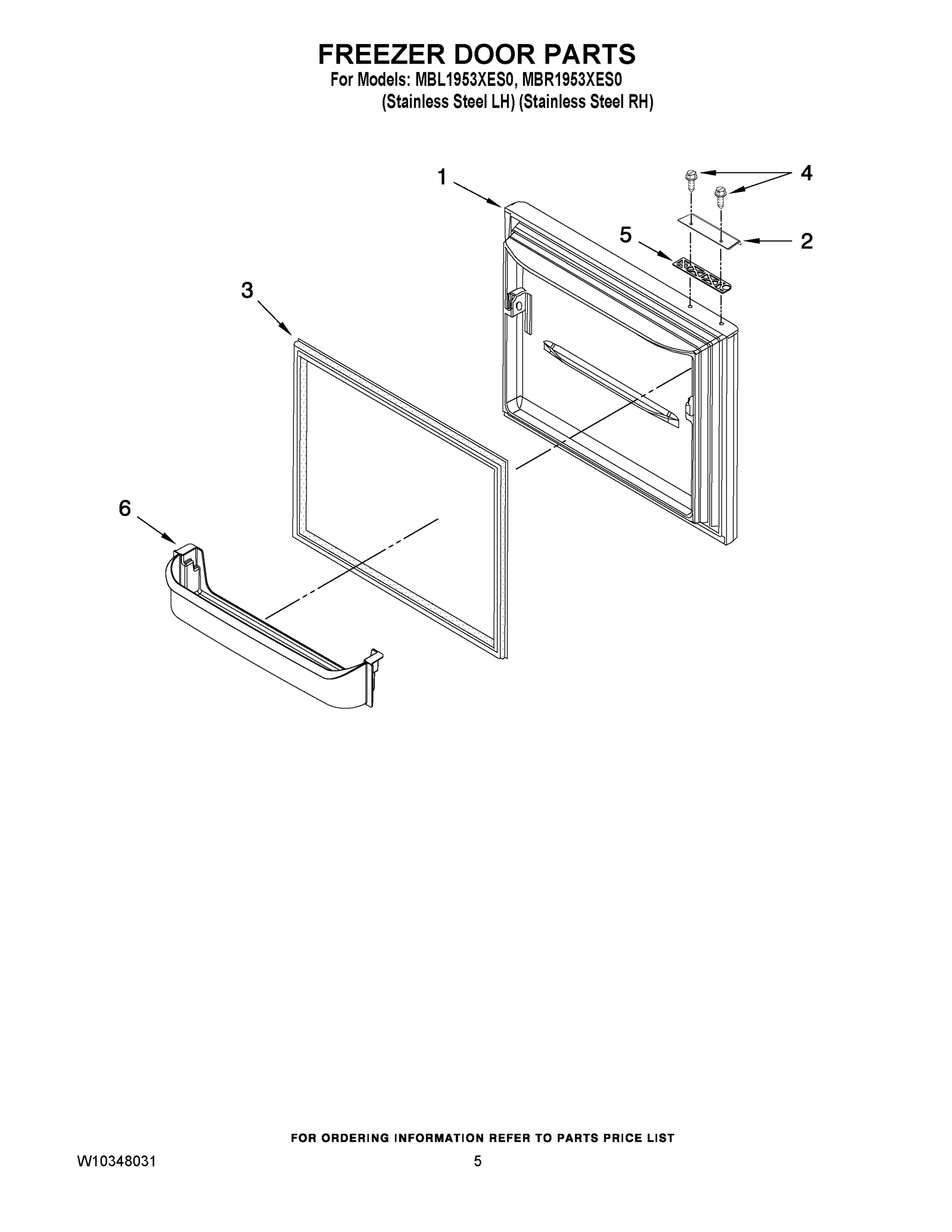 03 - FREEZER DOOR PARTS