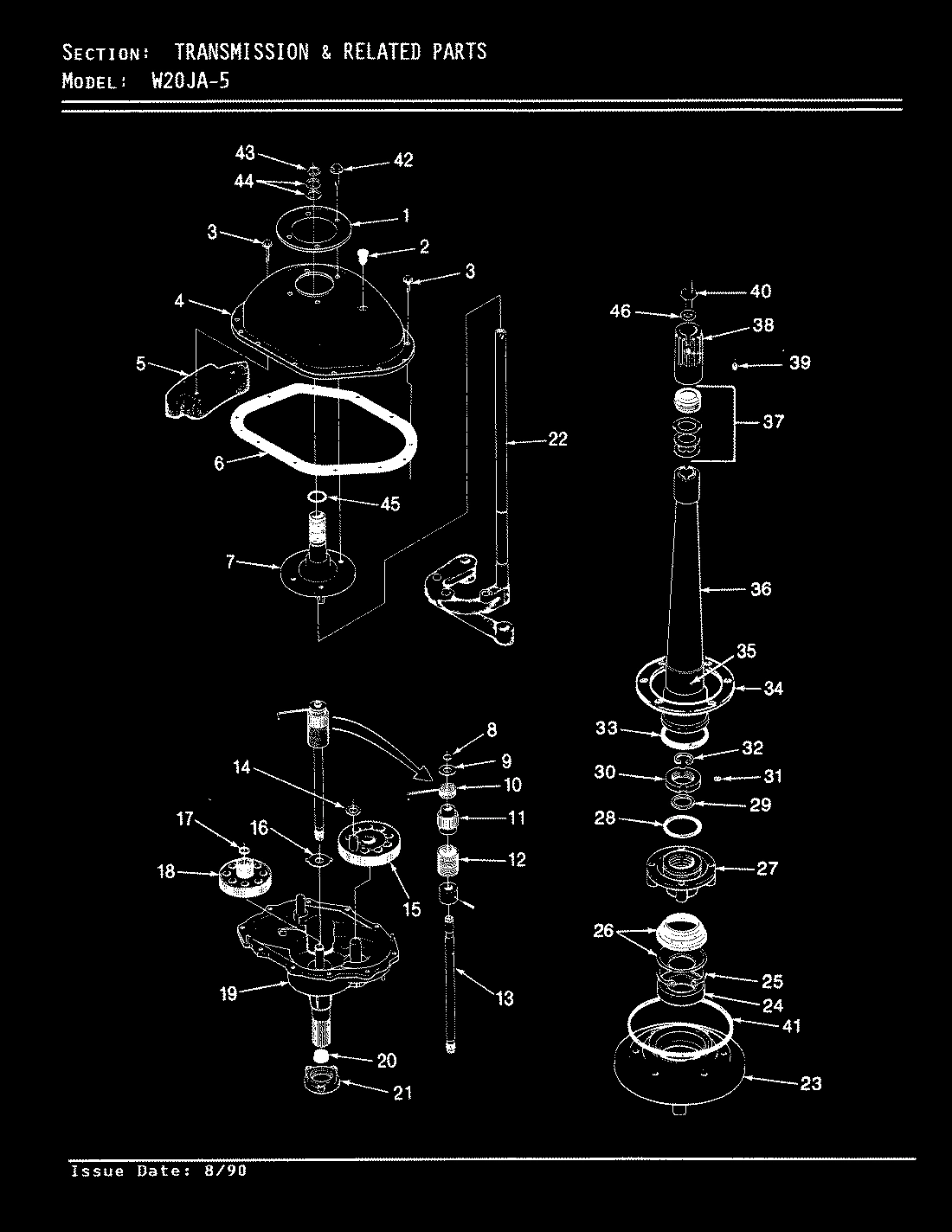08 - TRANSMISSION (W20JA5)(REV. A-D)