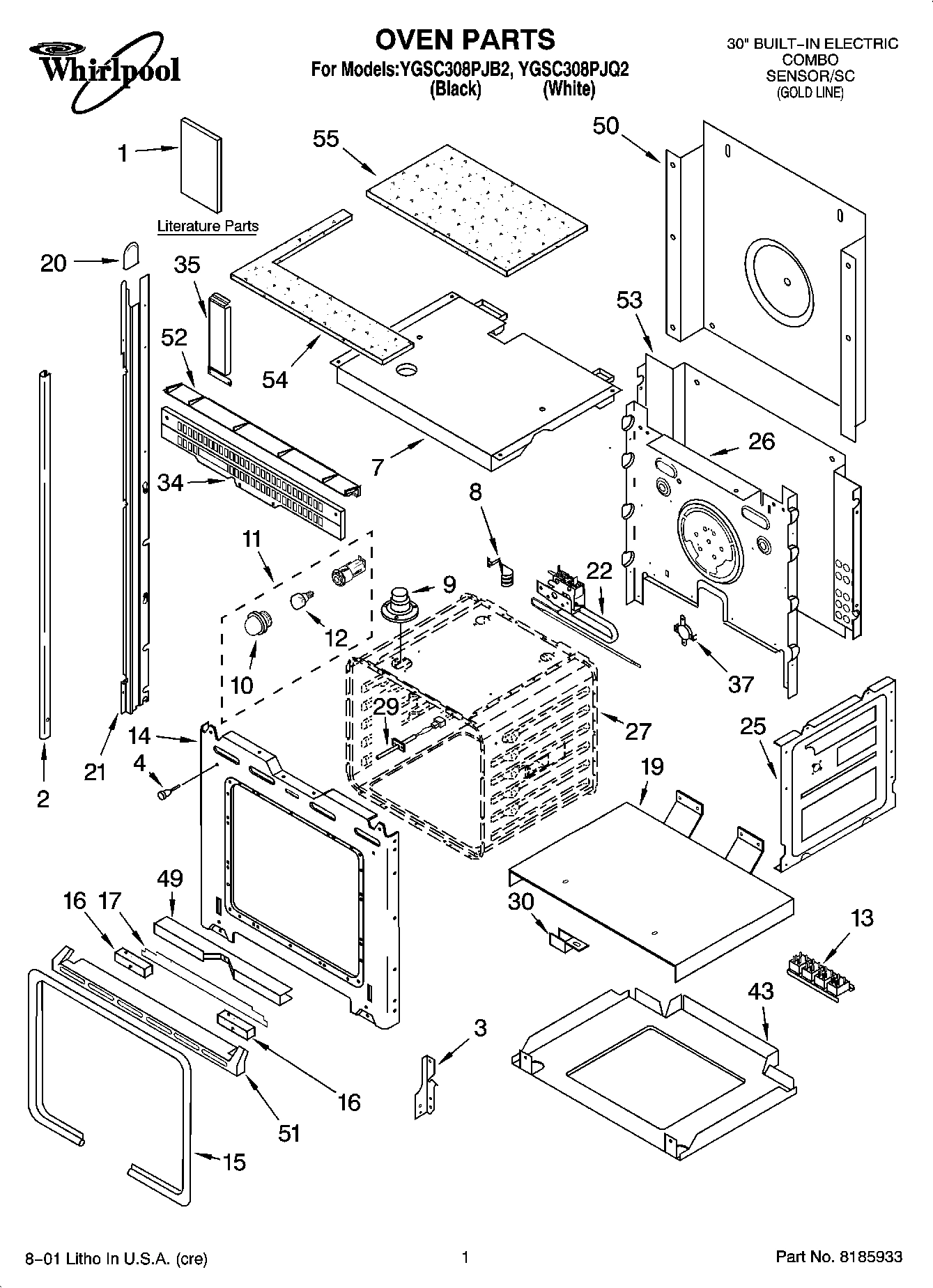01 - OVEN PARTS