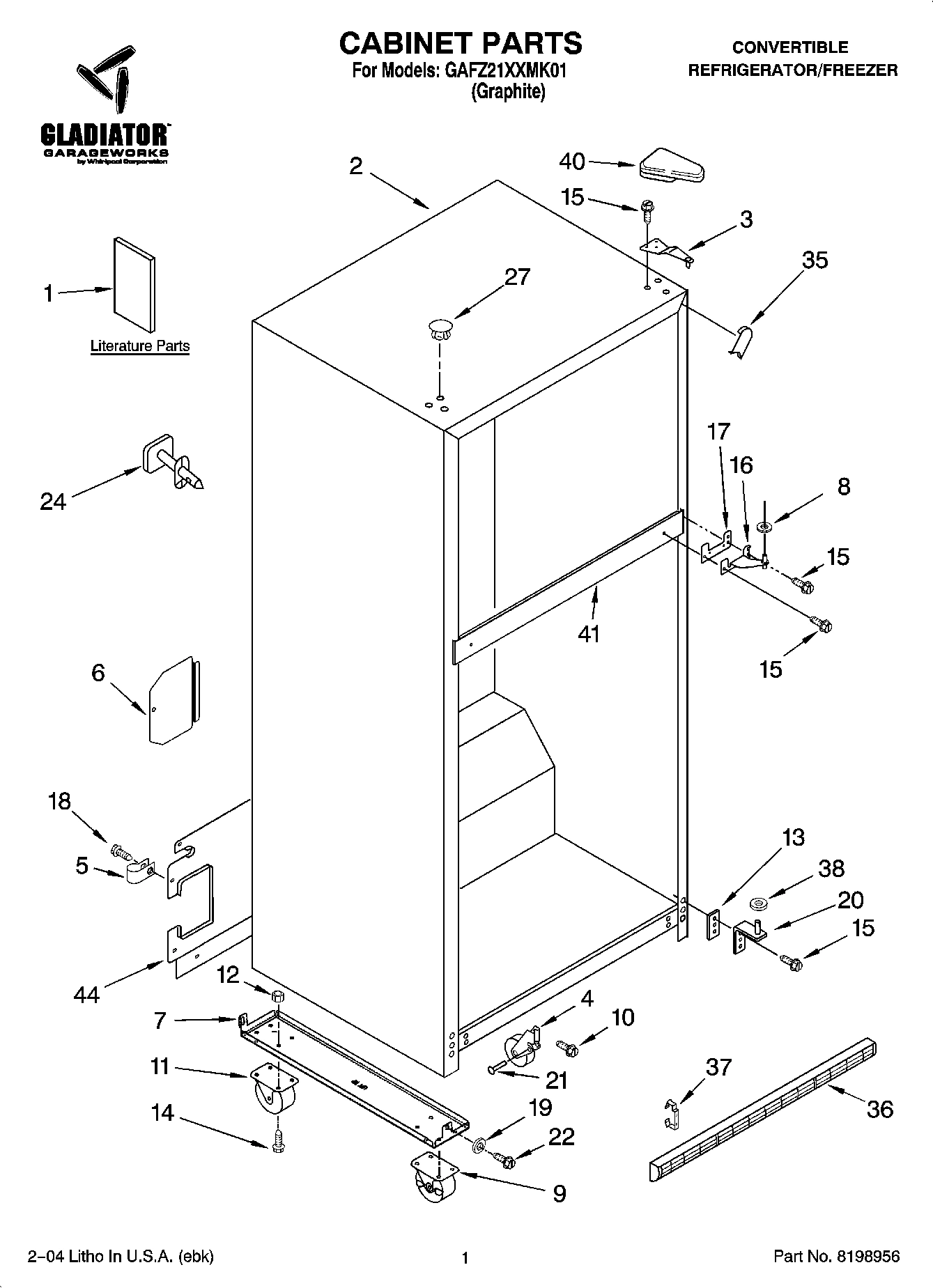01 - CABINET PARTS