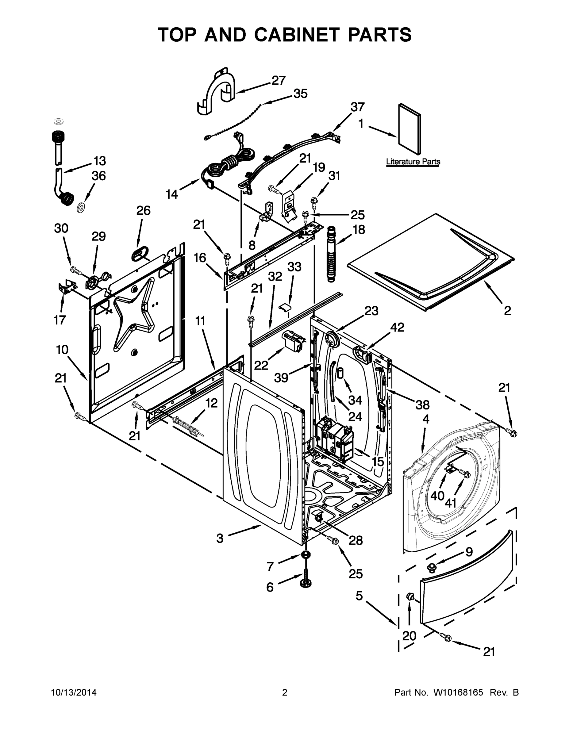 02 - TOP AND CABINET PARTS