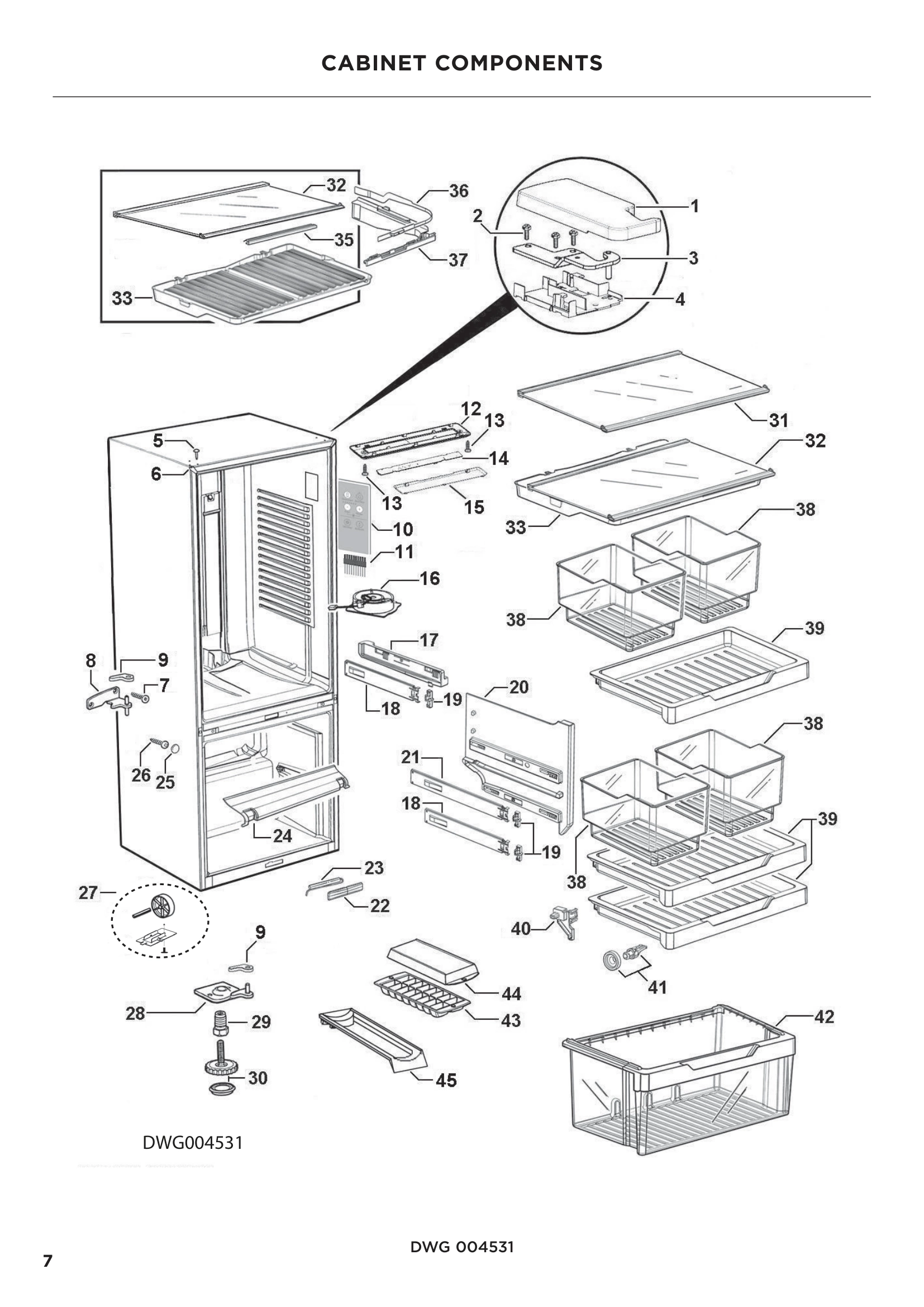 CABINET COMPONENTS