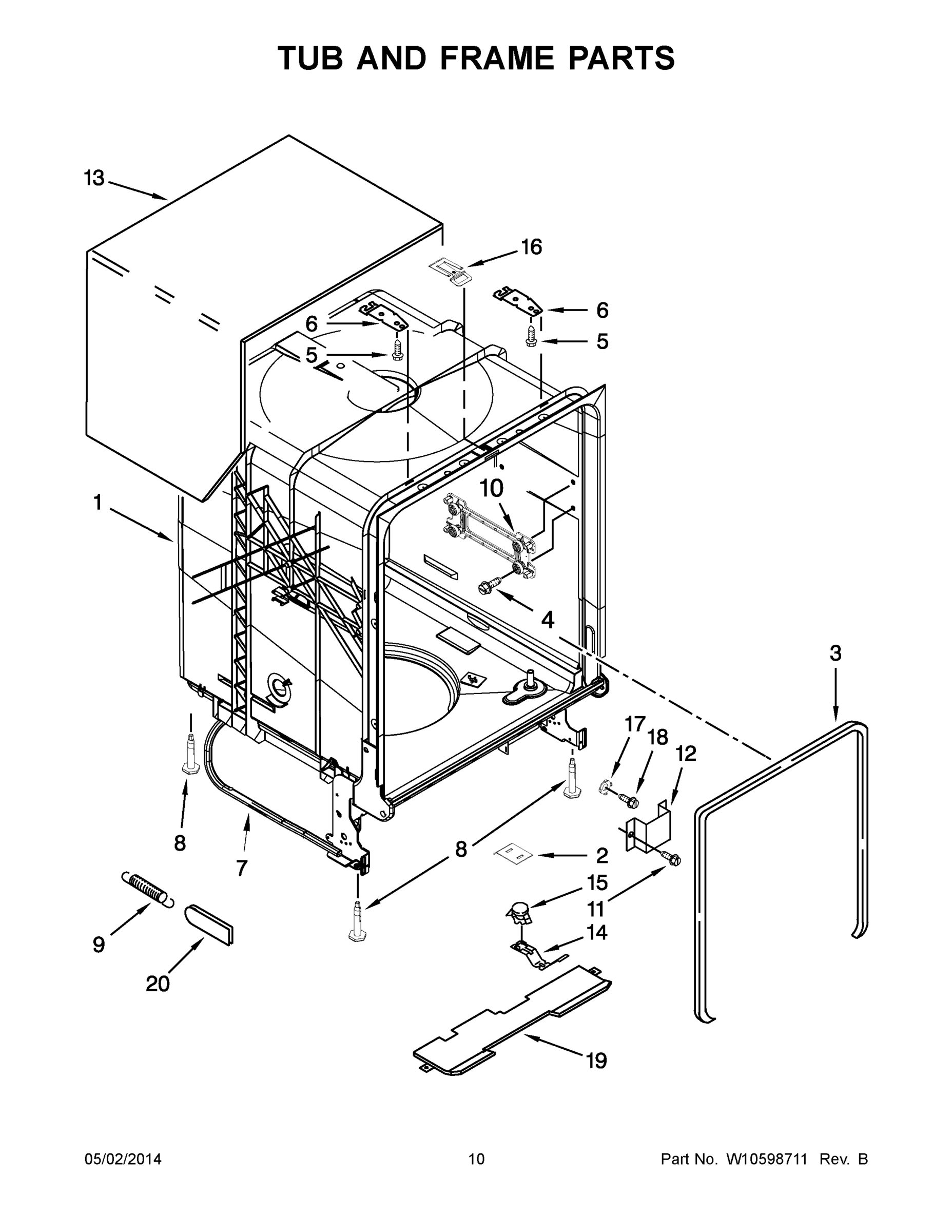 06 - TUB AND FRAME PARTS