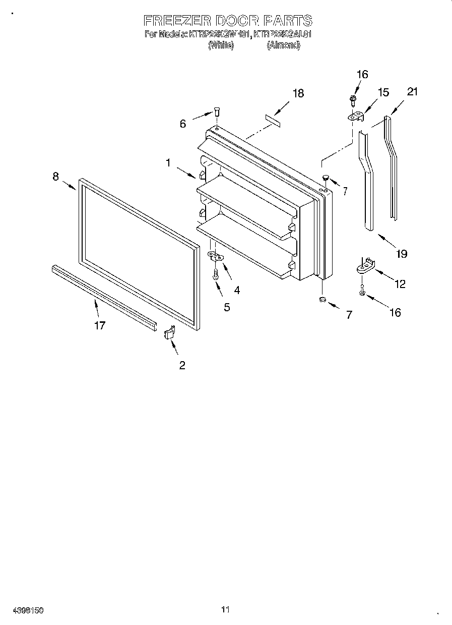 06 - FREEZER DOOR, LIT/OPTIONAL