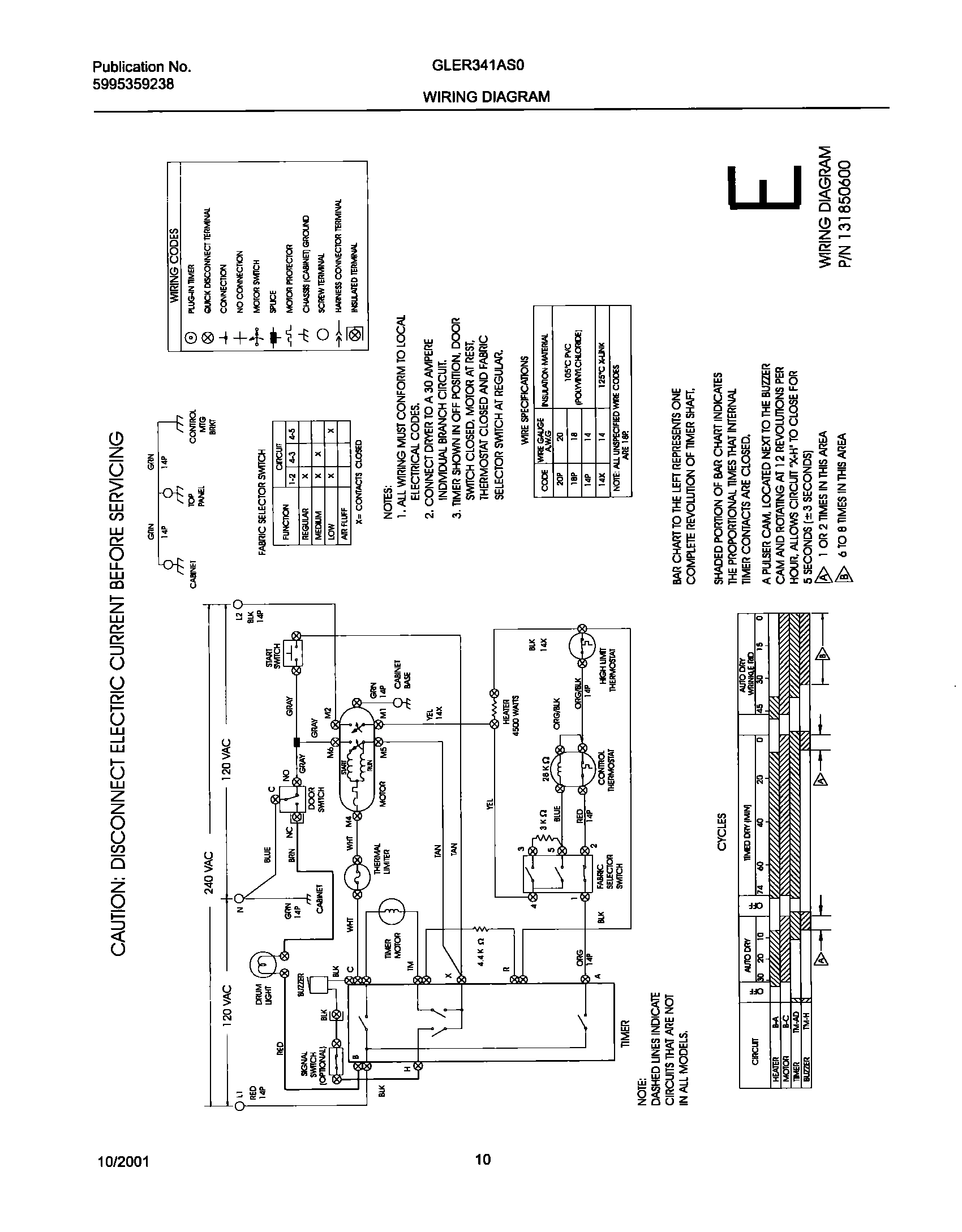 10 - 131850600 WIRING DIAGRAM