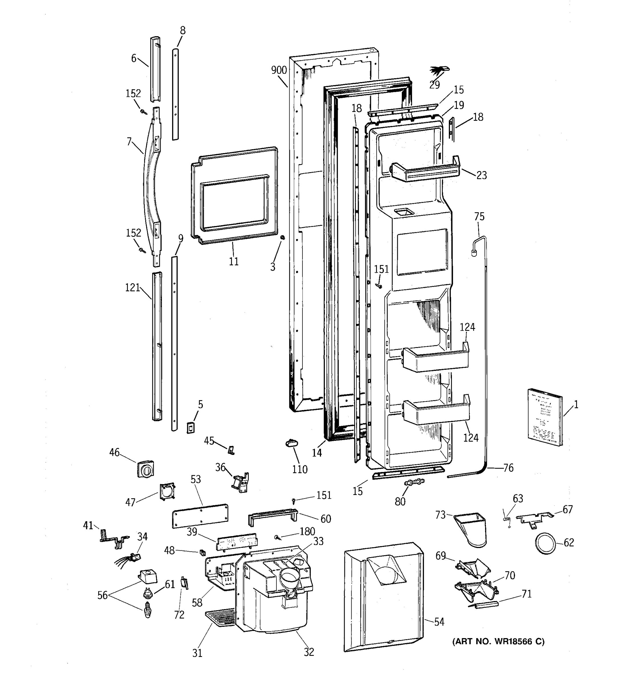 FREEZER DOOR