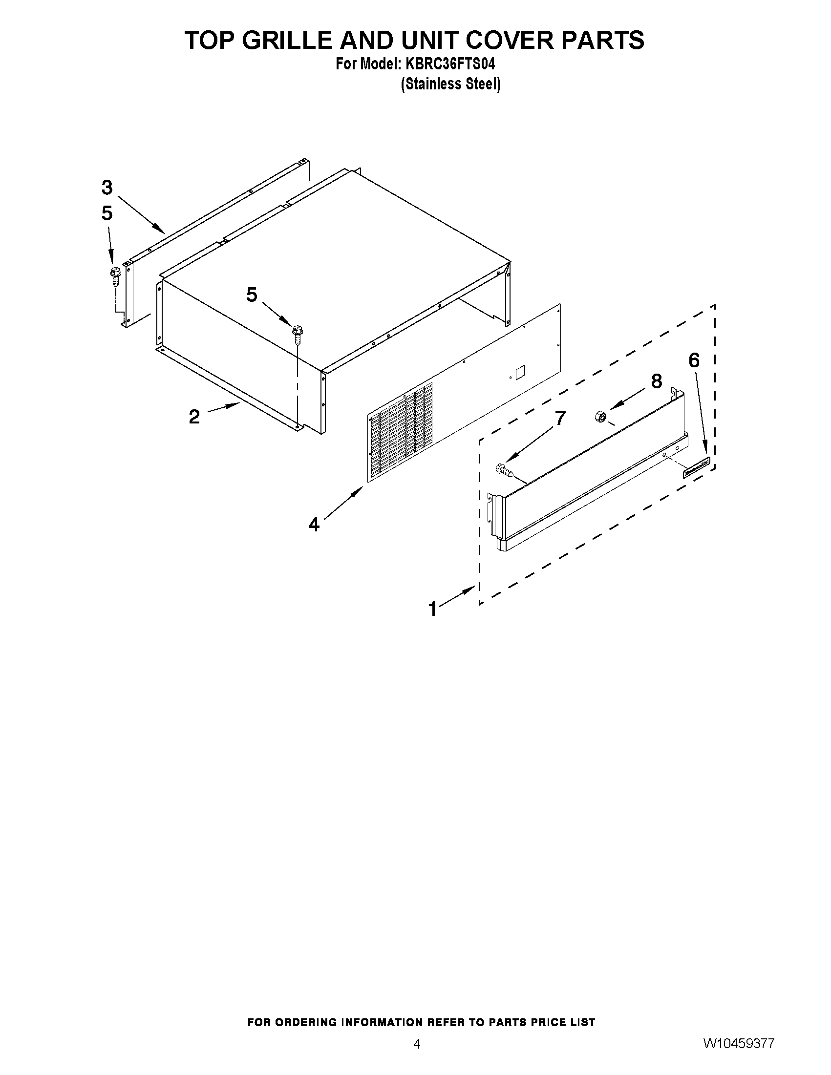 03 - TOP GRILLE AND UNIT COVER PARTS