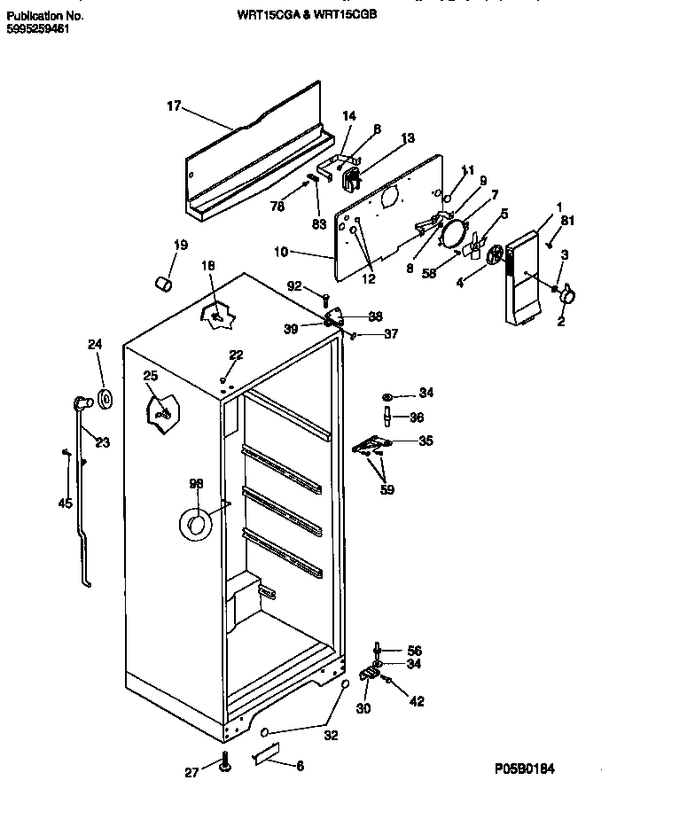 03 - CABINET W/ FAN ASSEMBLY