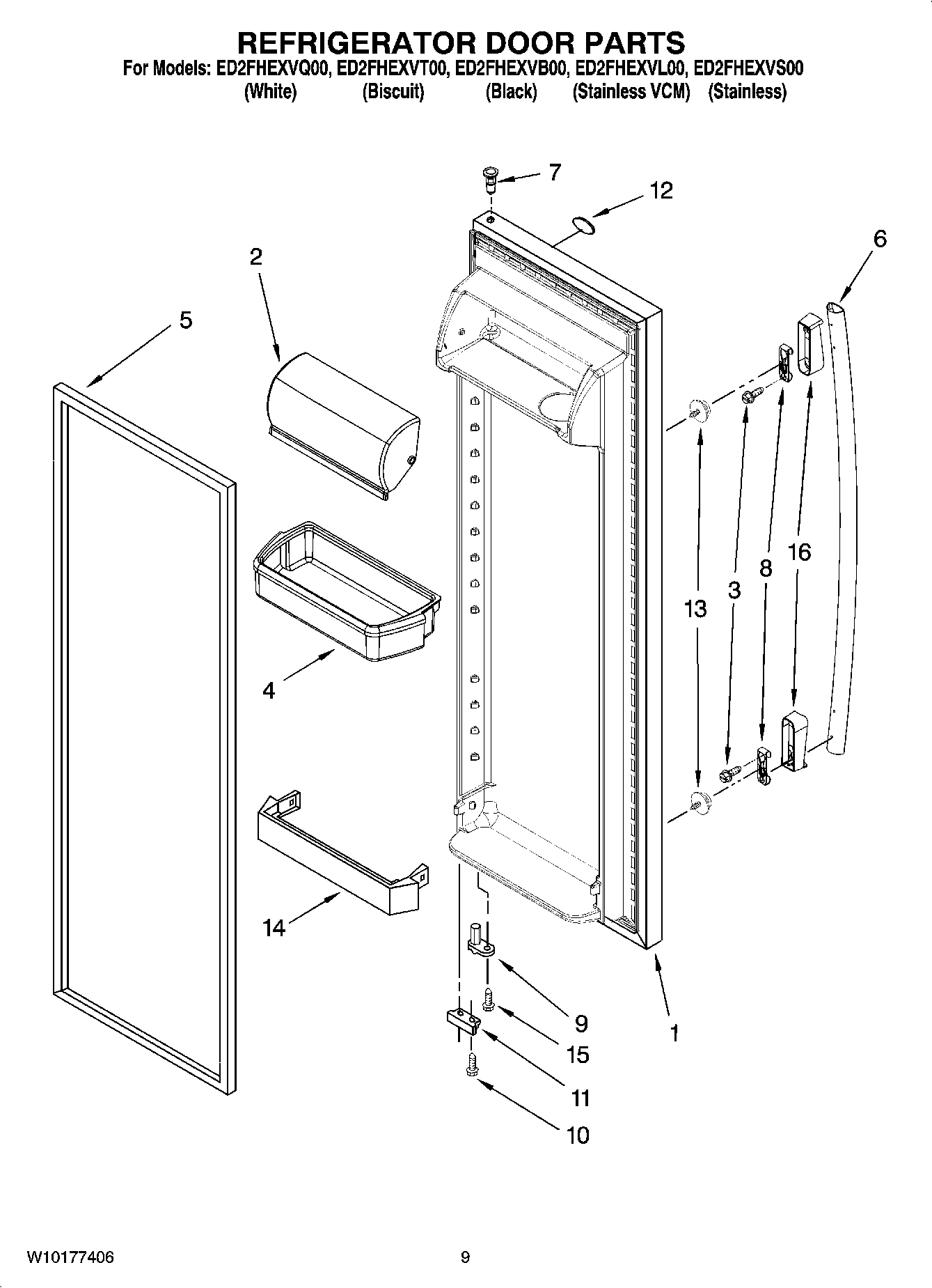 06 - REFRIGERATOR DOOR PARTS