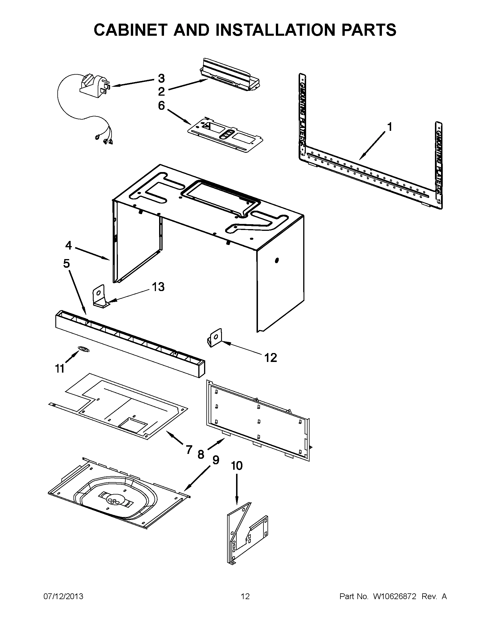 06 - CABINET AND INSTALLATION PARTS