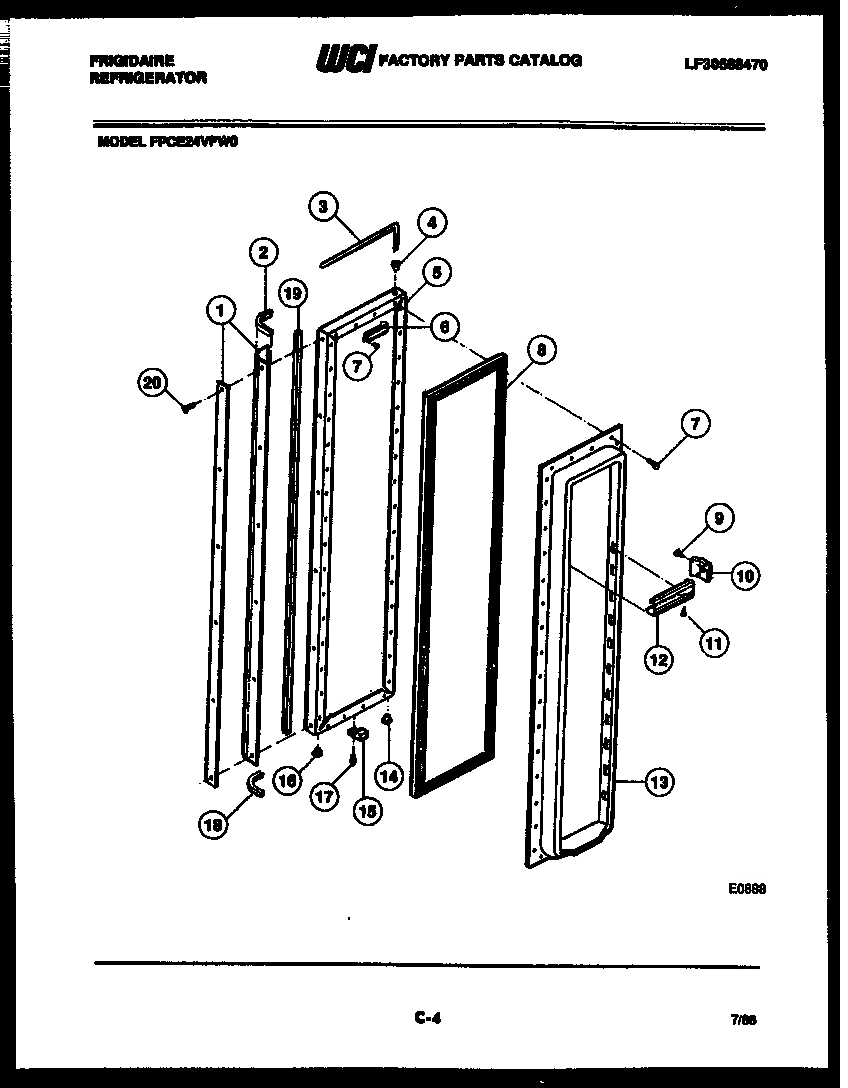 03 - FREEZER DOOR PARTS