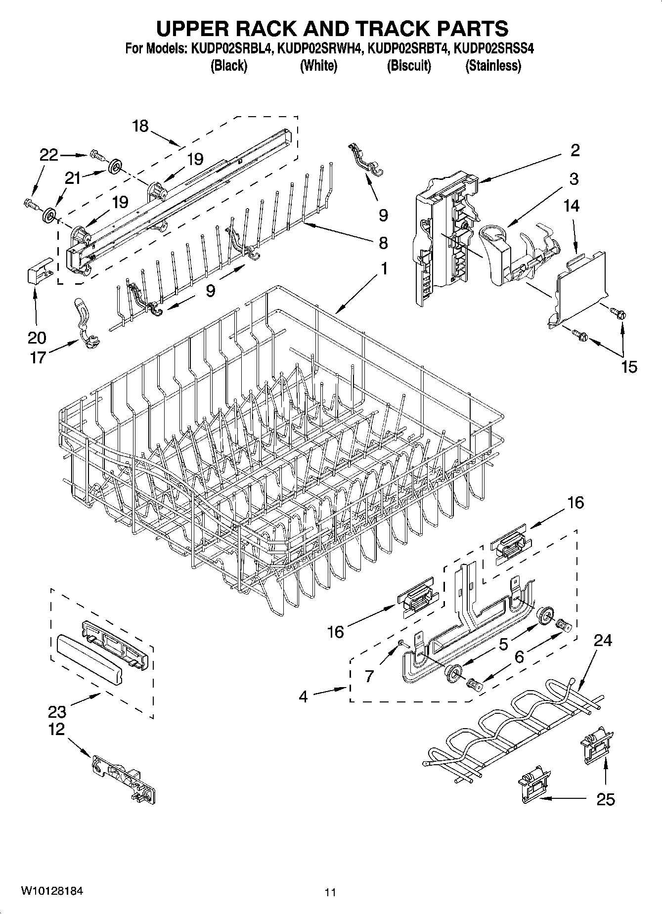 09 - UPPER RACK AND TRACK PARTS