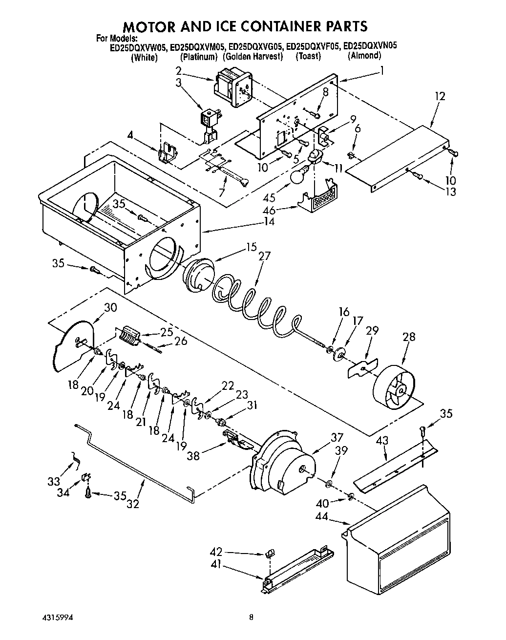 06 - MOTOR AND ICE CONTAINER