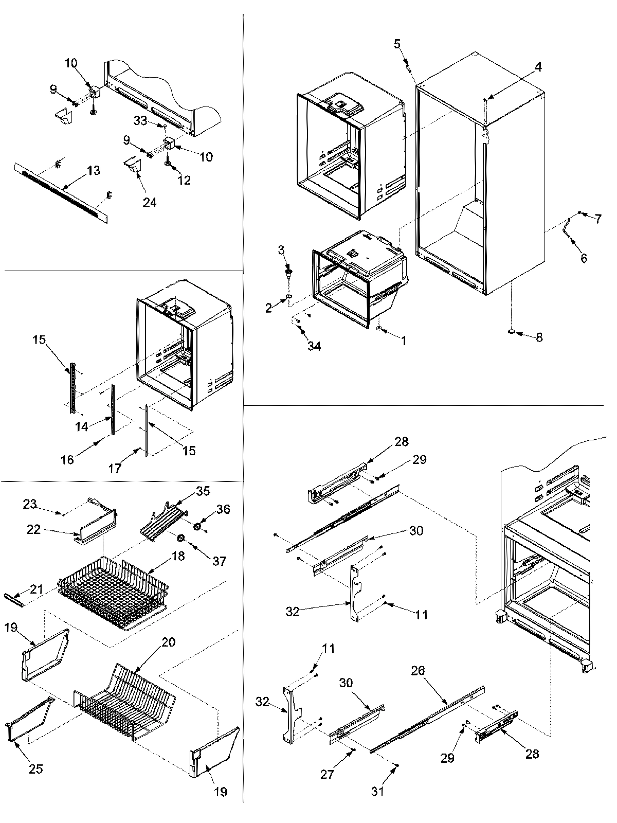 06 - INTERIOR CABINET & FREEZER SHELVING