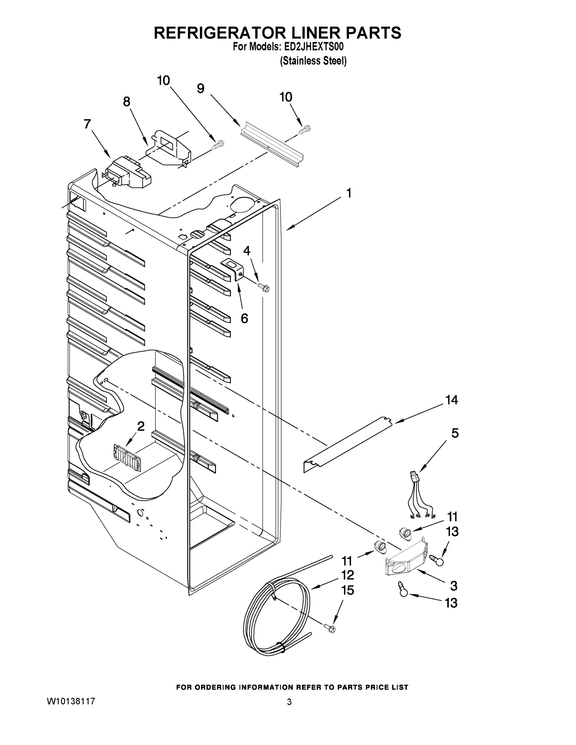 02 - REFRIGERATOR LINER PARTS