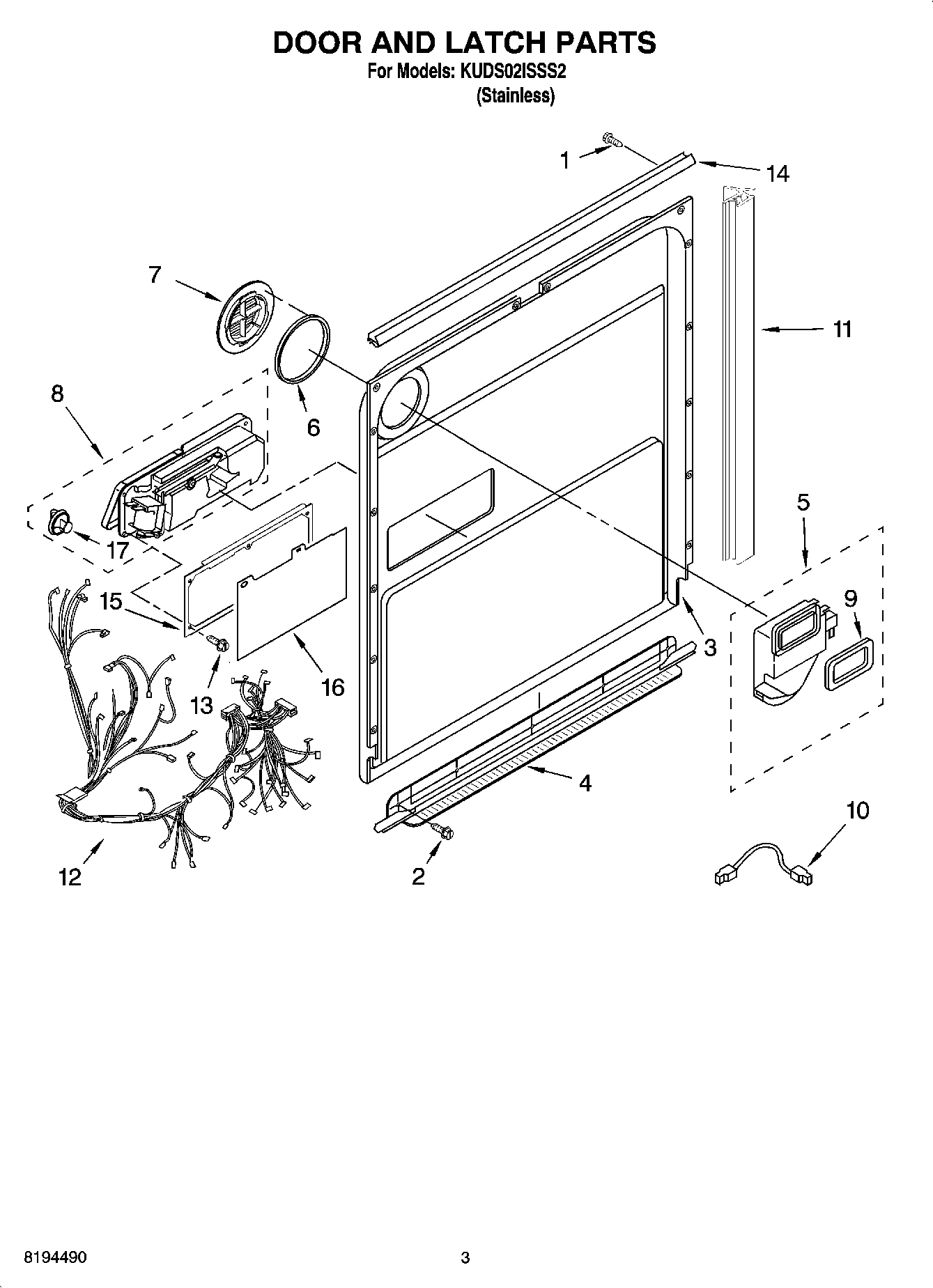 03 - DOOR AND LATCH PARTS