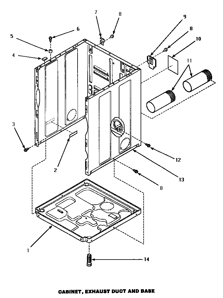 03 - CABINET, EXHAUST DUCT & BASE