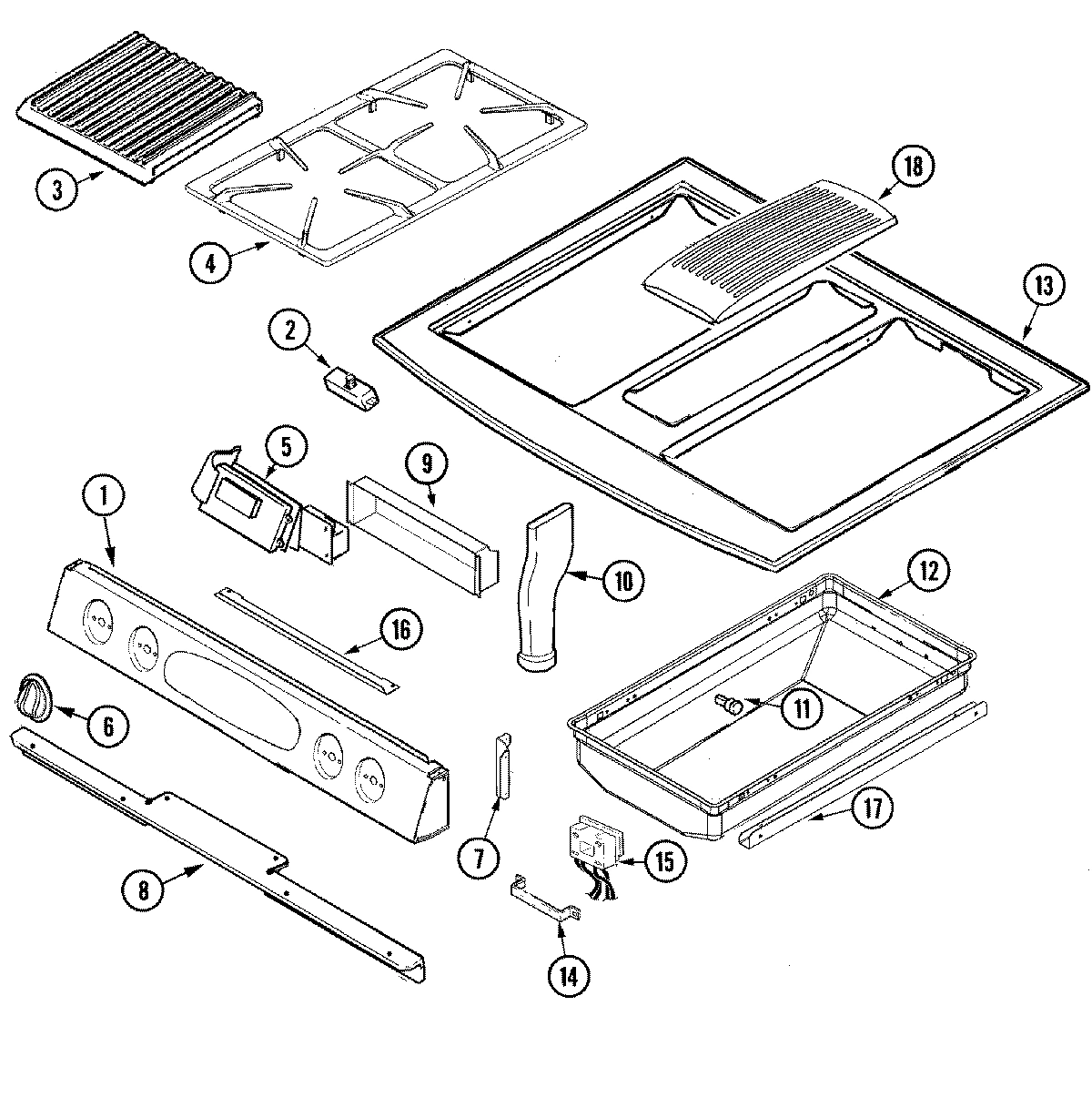 03 - CONTROL PANEL/TOP ASSEMBLY