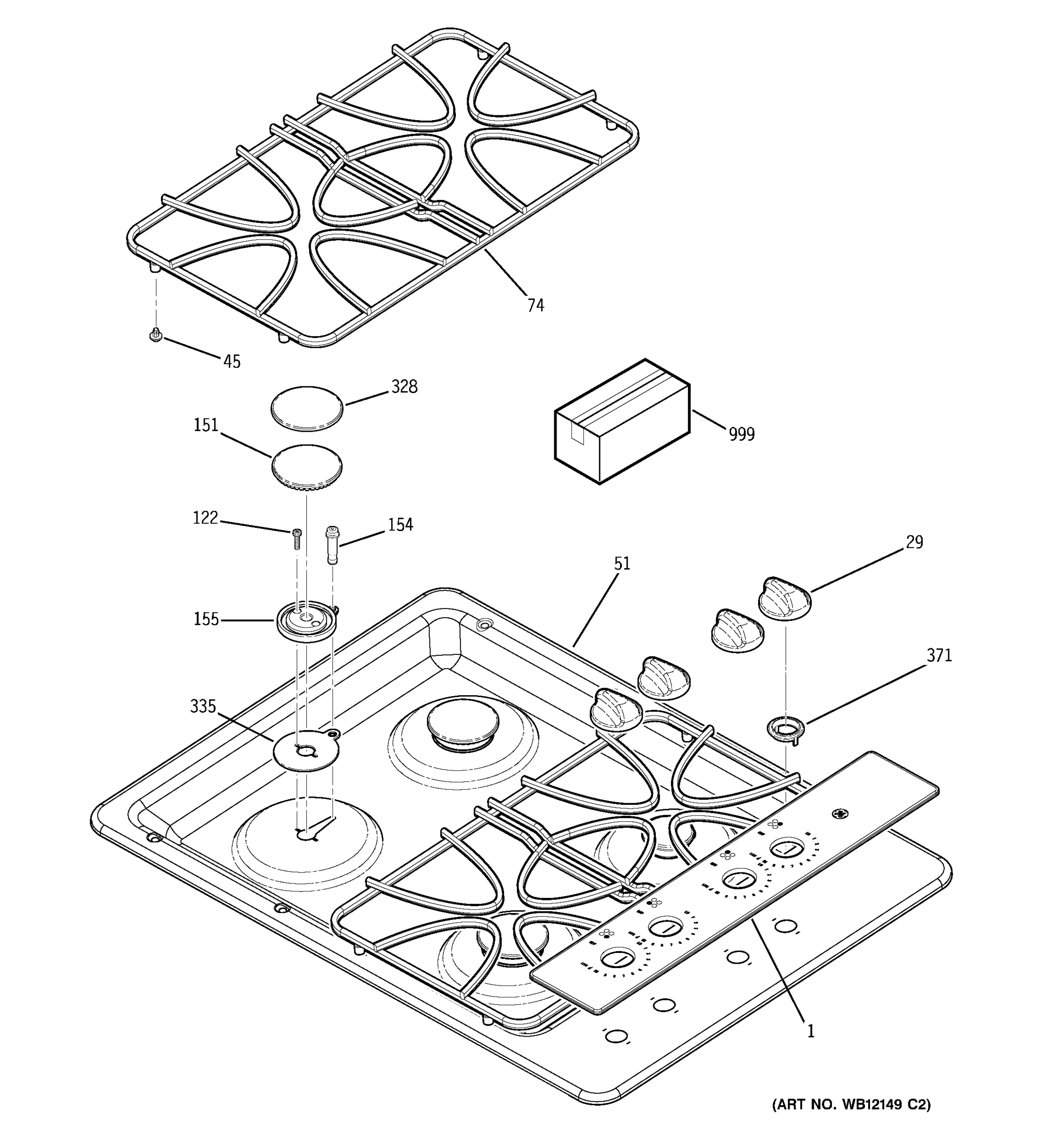 CONTROL PANEL & COOKTOP