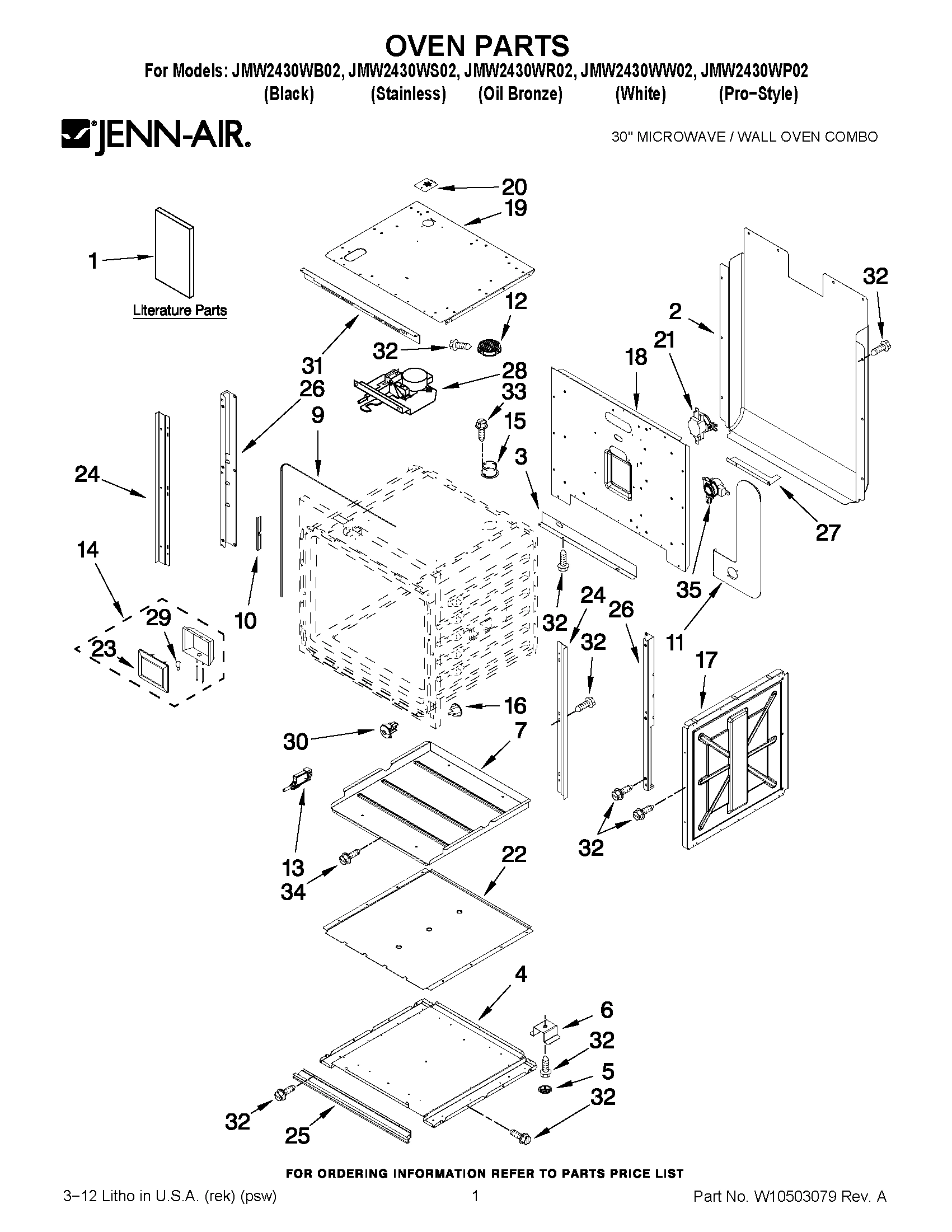 01 - OVEN PARTS