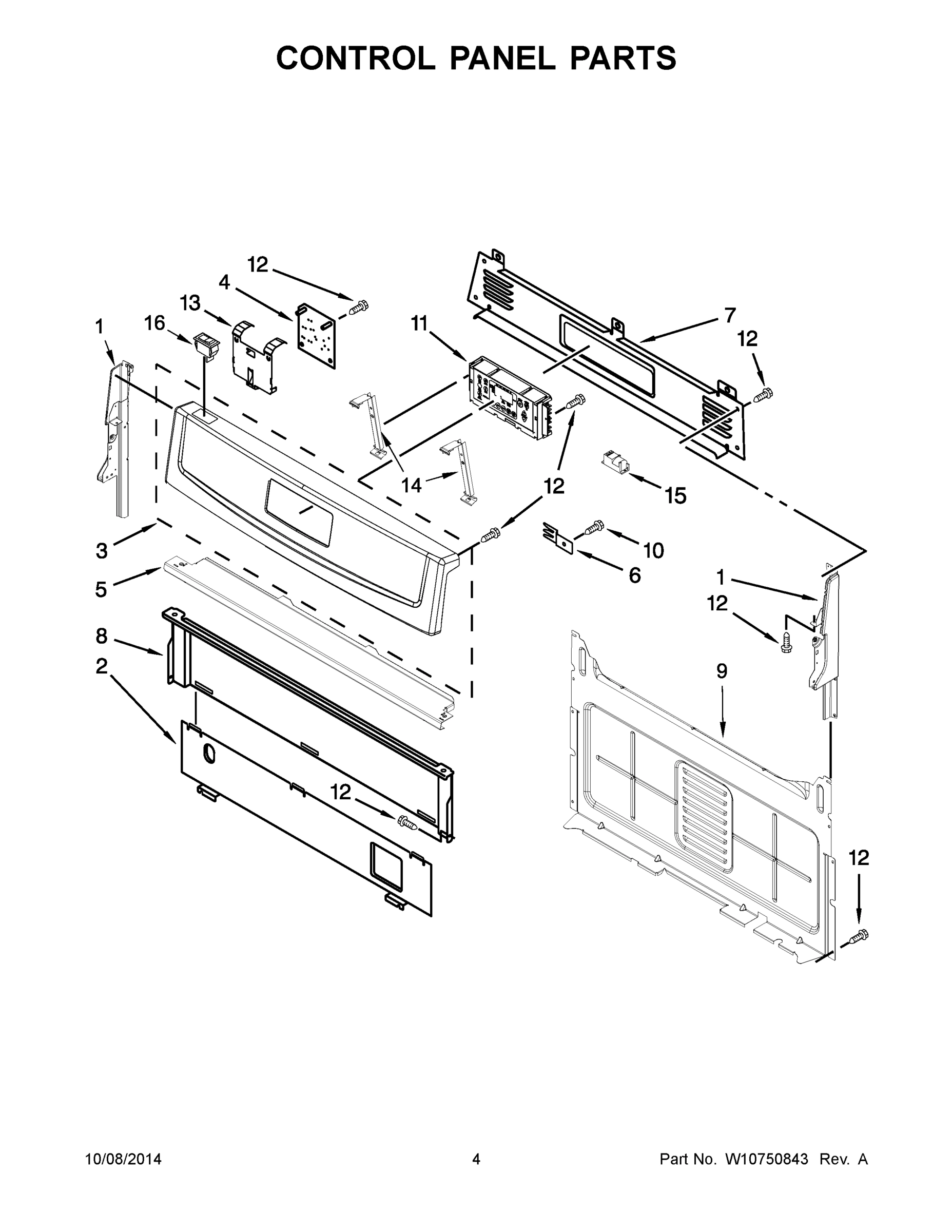 03 - CONTROL PANEL PARTS