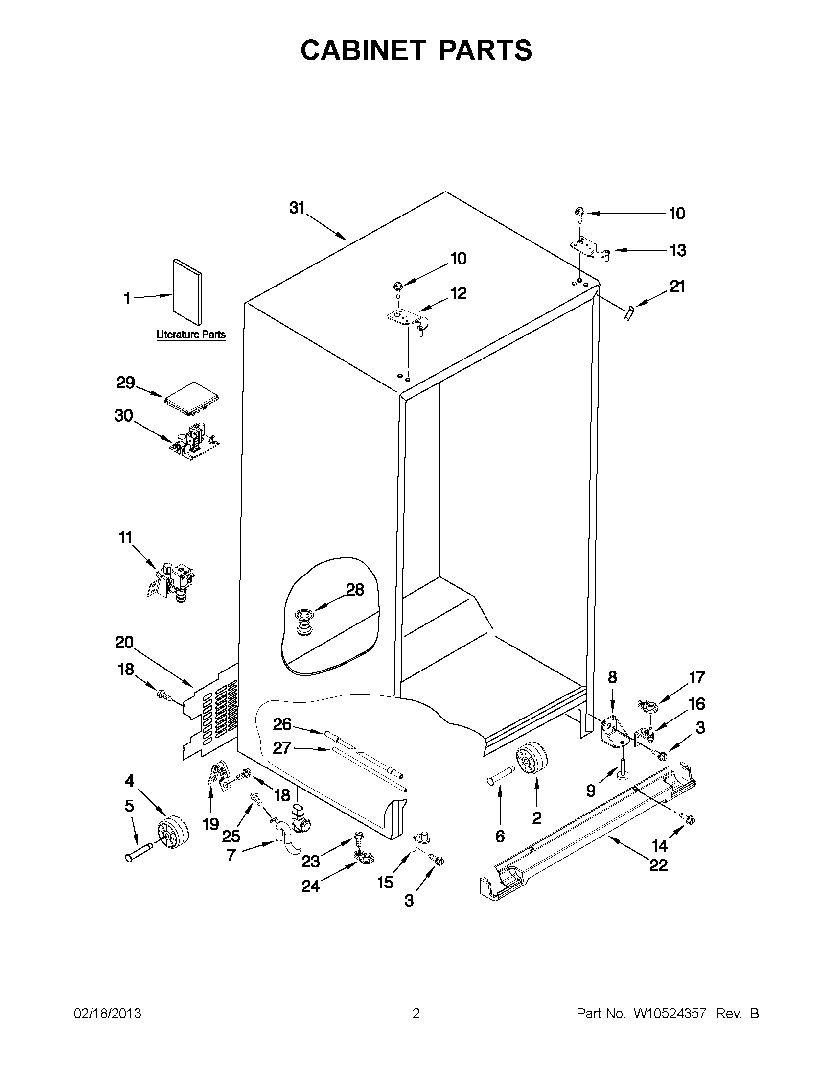 01 - CABINET PARTS