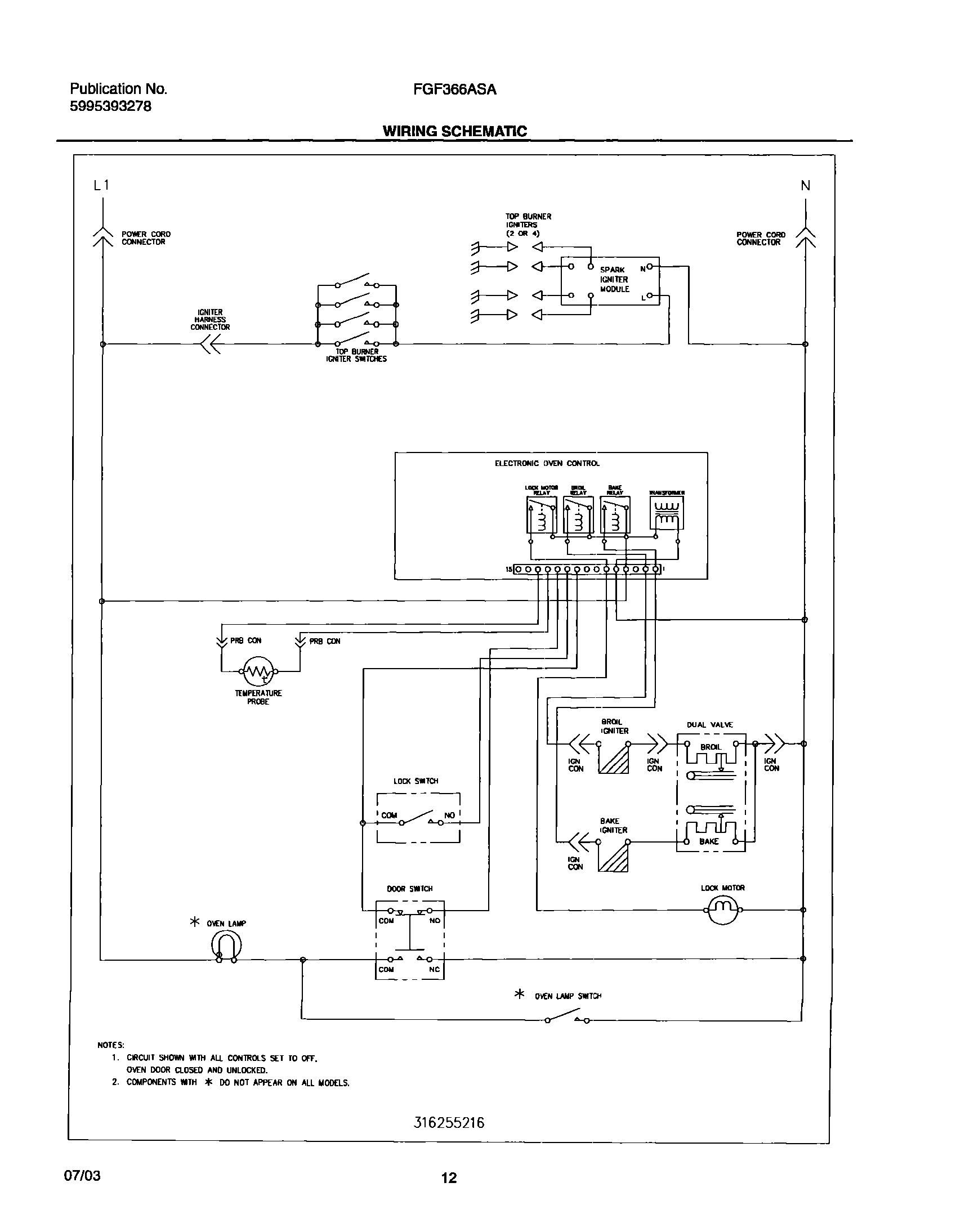 12 - WIRING SCHEMATIC