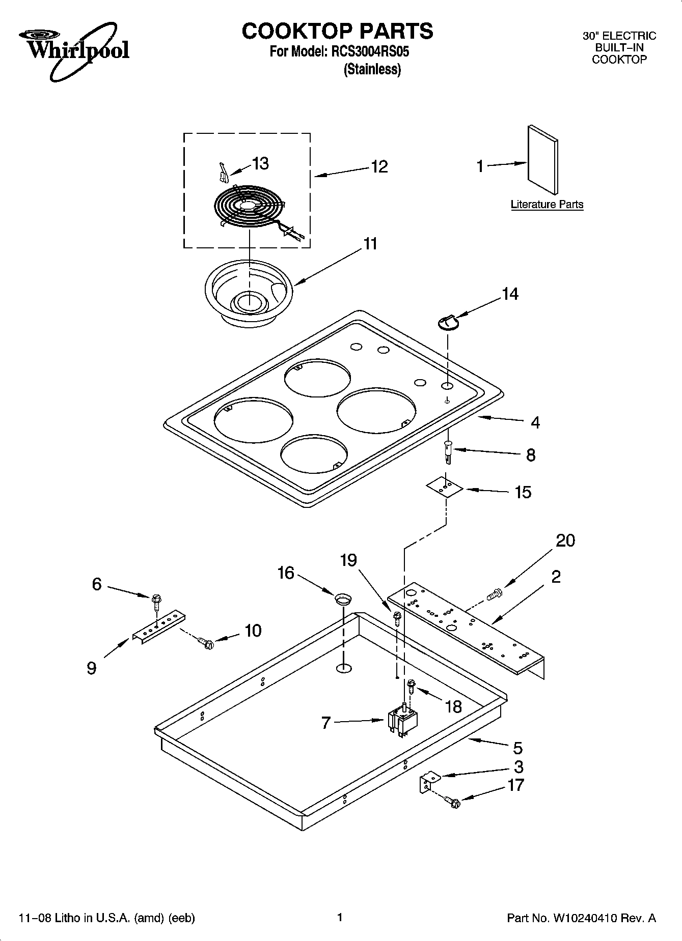 01 - COOKTOP PARTS