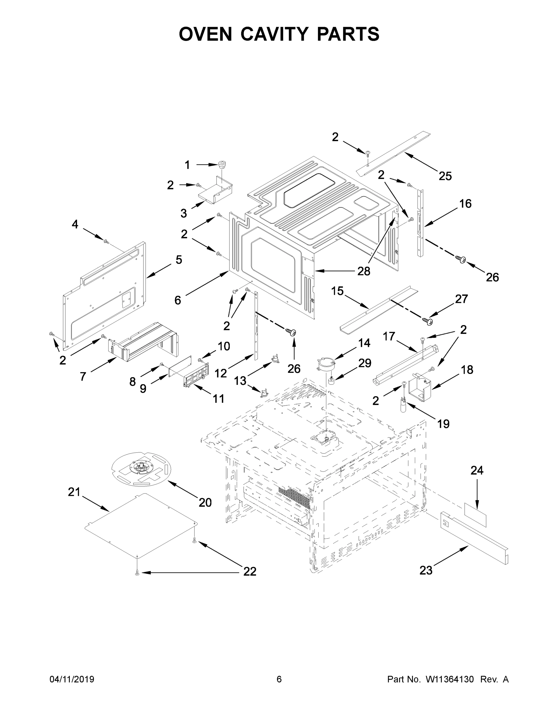 04 - OVEN CAVITY PARTS