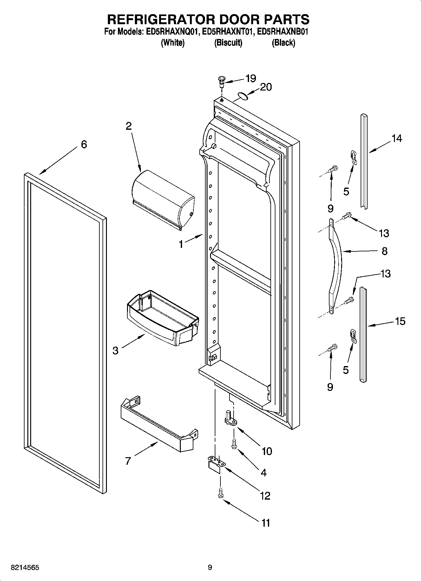 06 - REFRIGERATOR DOOR PARTS