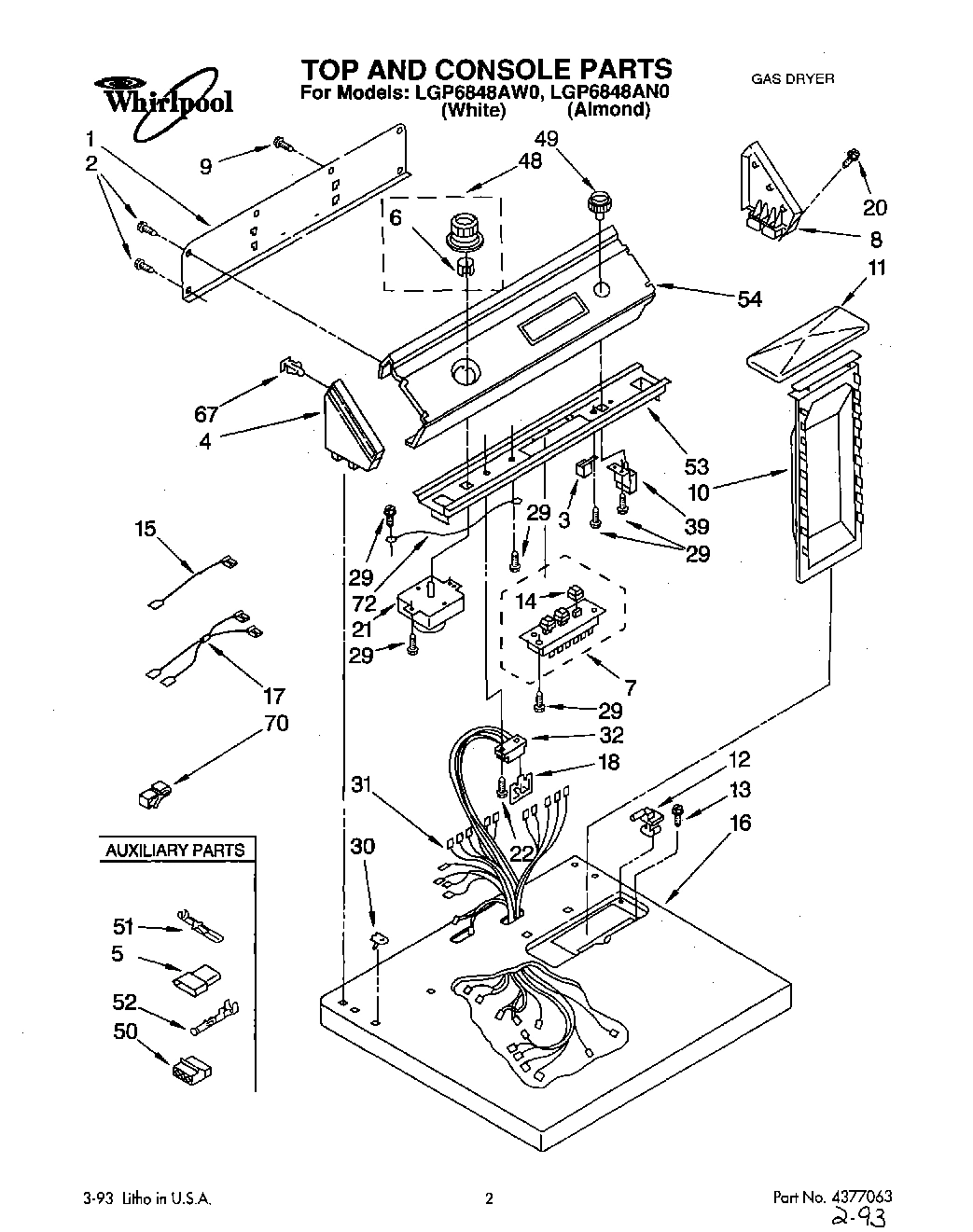 01 - TOP AND CONSOLE, LIT/OPTIONAL