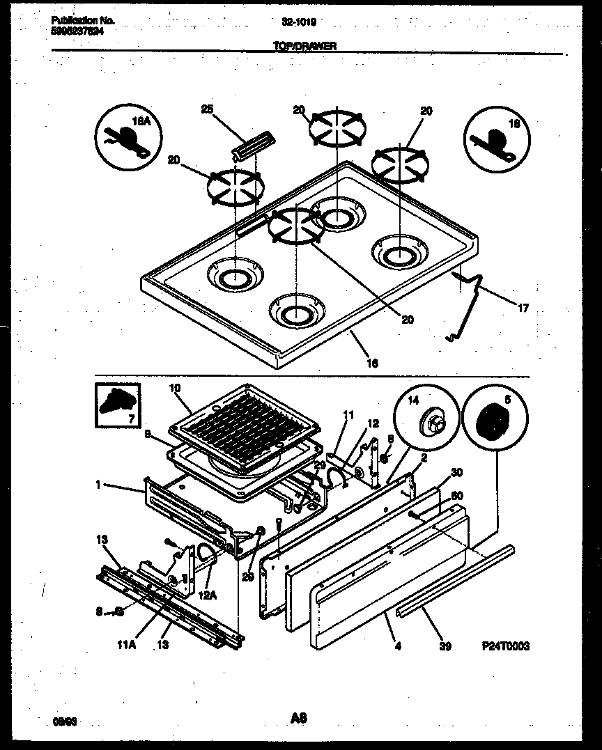05 - COOKTOP AND BROILER DRAWER PARTS