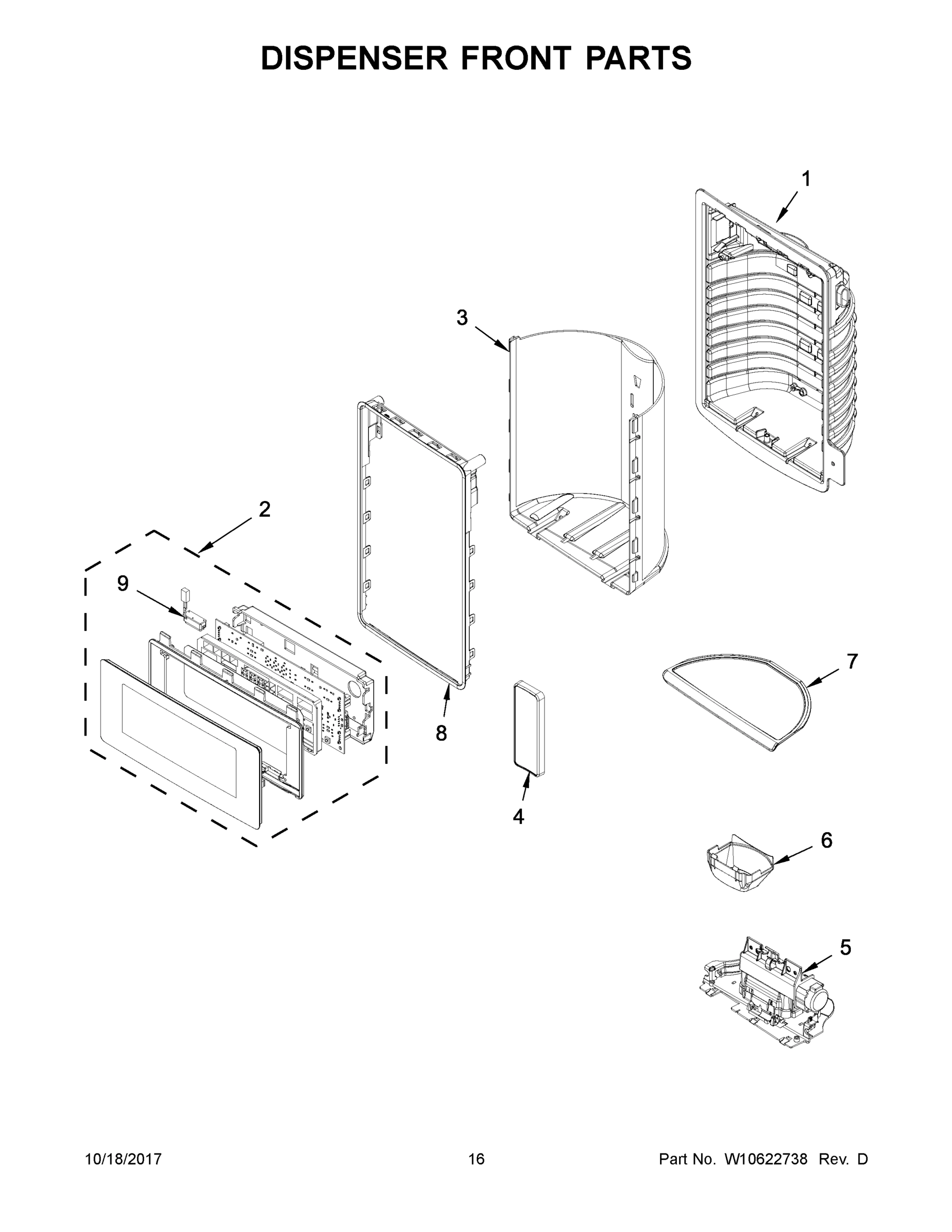 09 - DISPENSER FRONT PARTS