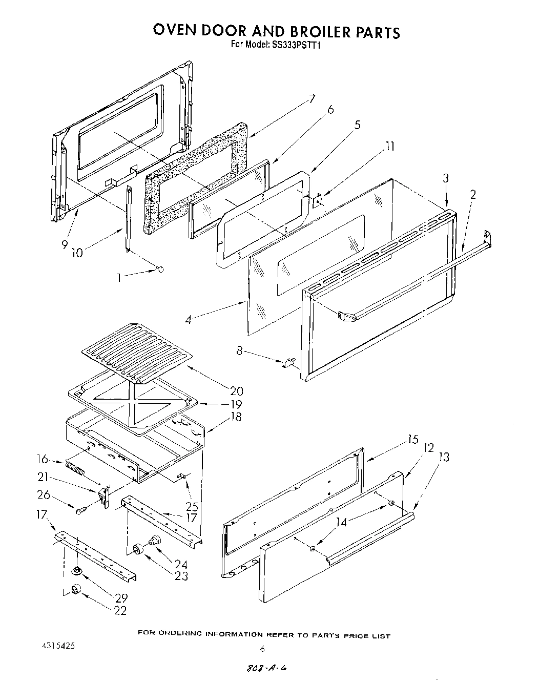 05 - OVEN DOOR AND BROILER