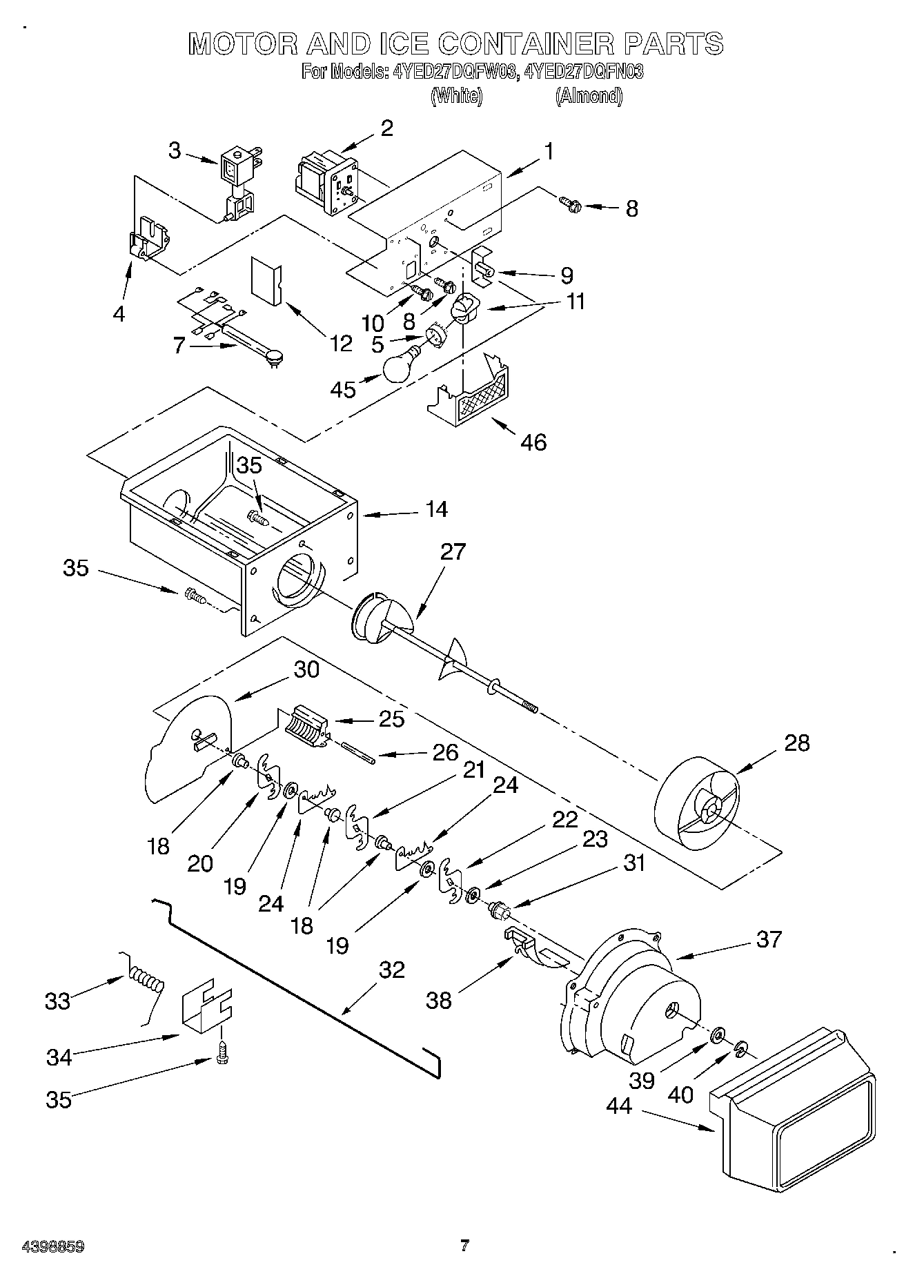 05 - MOTOR AND ICE CONTAINER