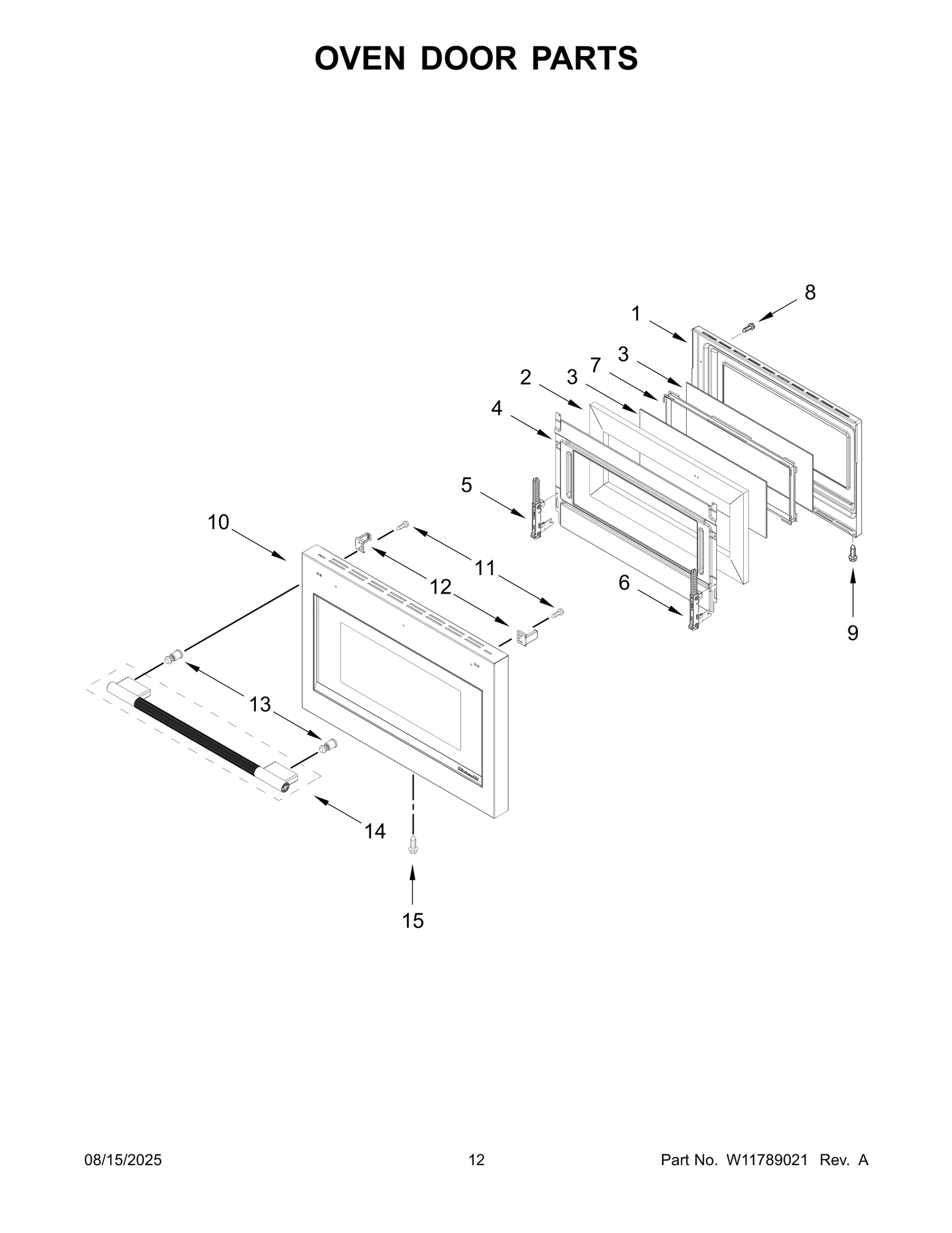 OVEN DOOR PARTS