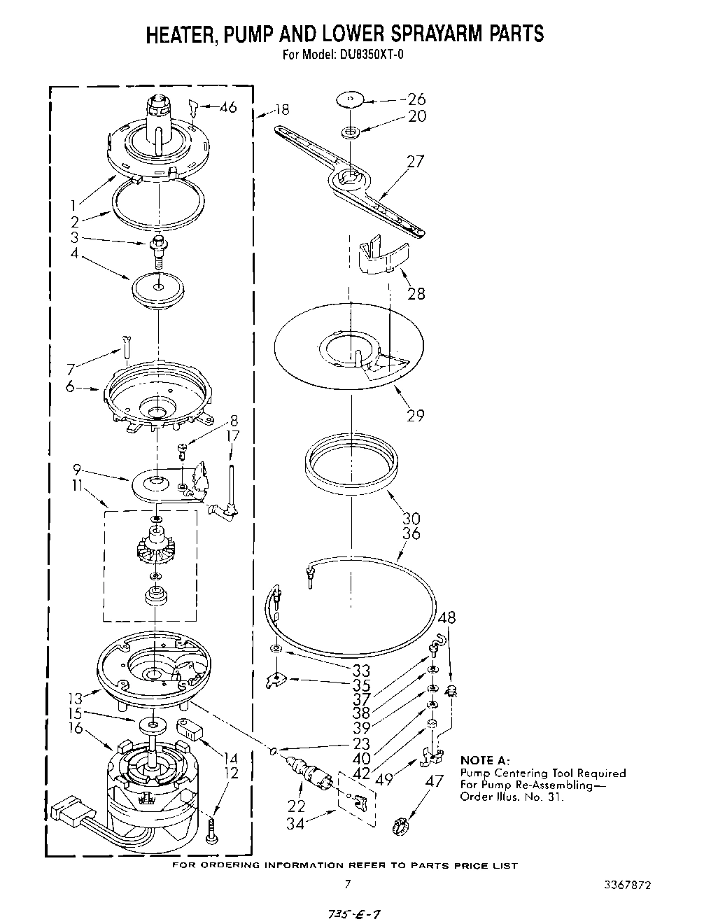 05 - HEATER, PUMP AND LOWER SPRAYARM