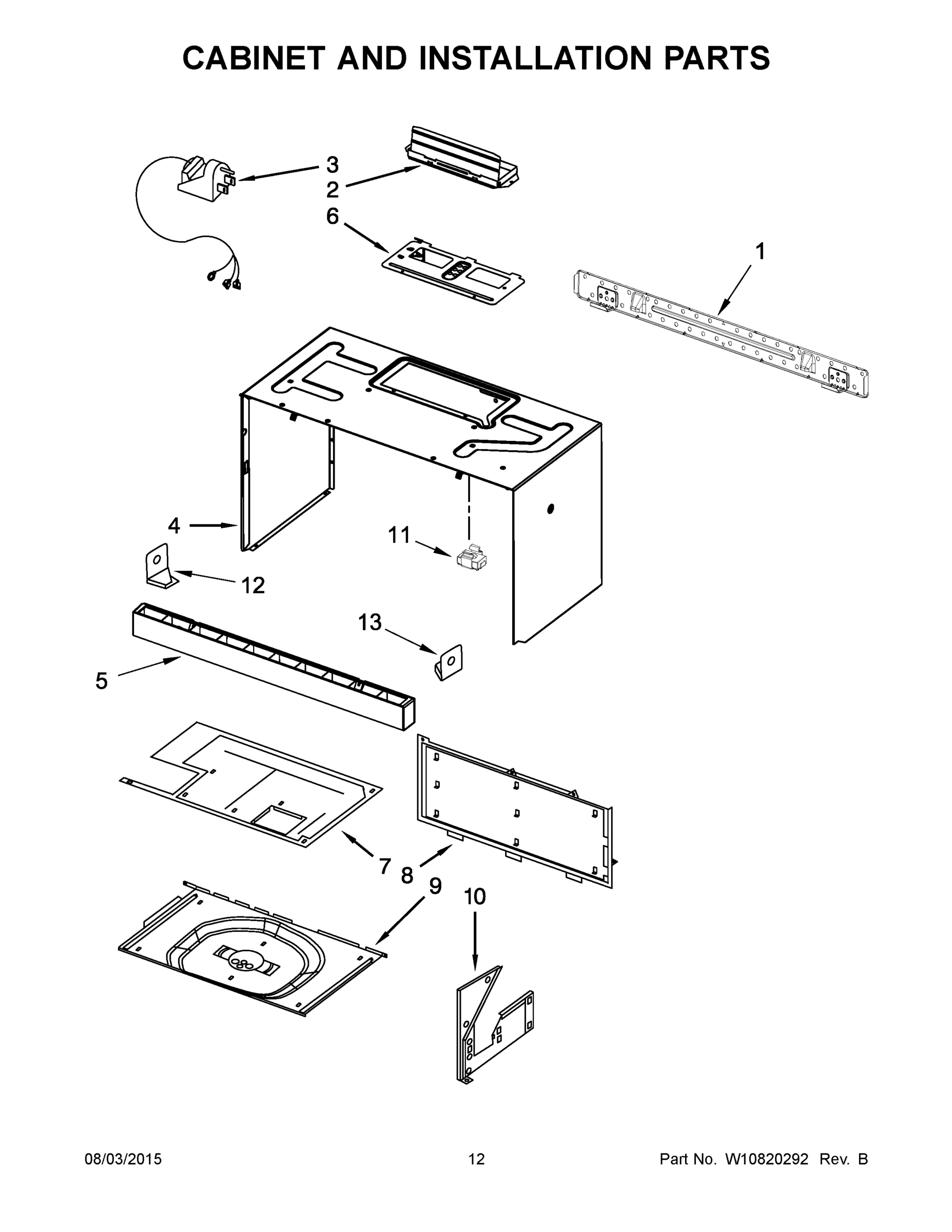 07 - CABINET AND INSTALLATION PARTS
