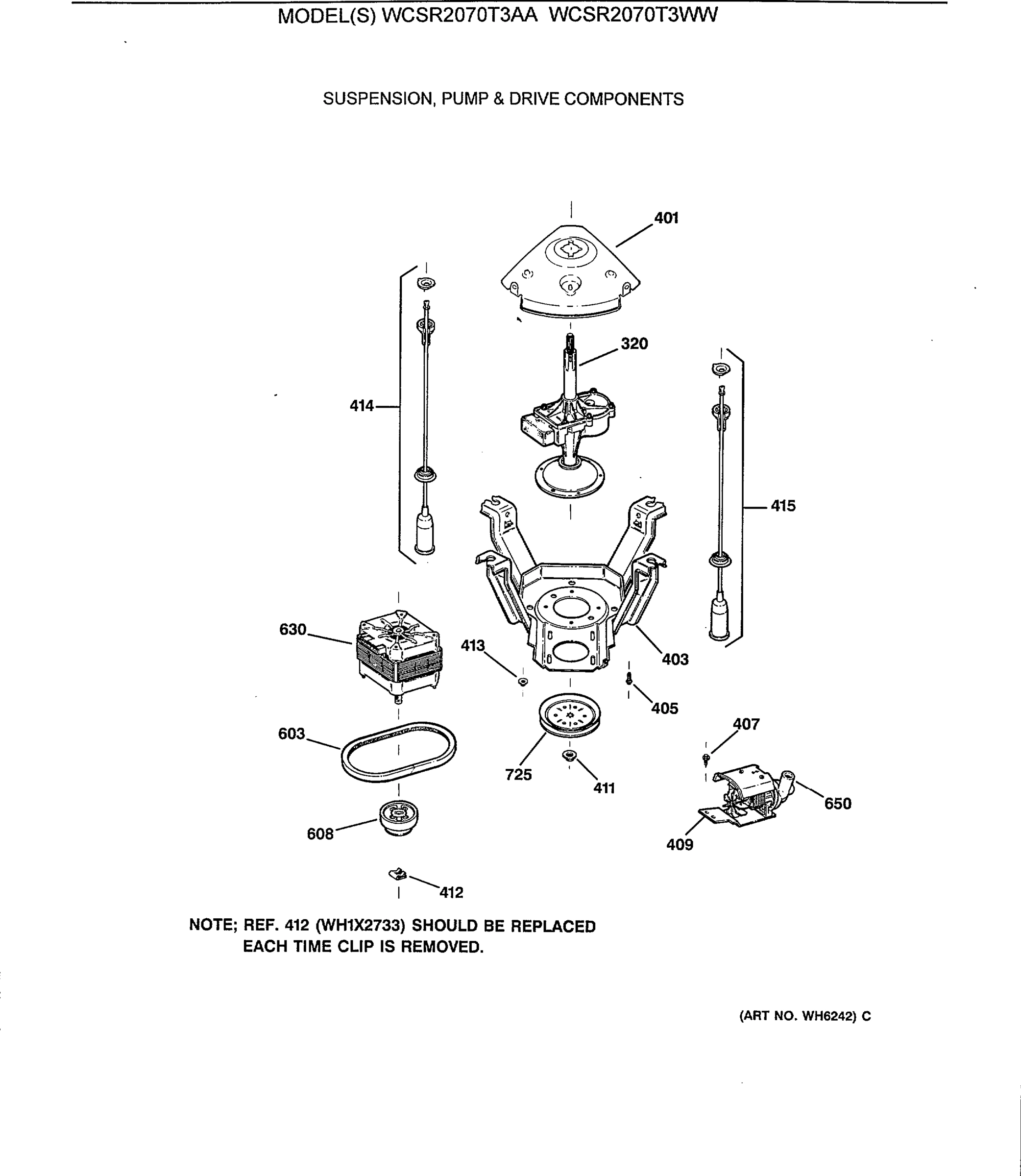 SUSPENSION, PUMP & DRIVE COMPONENTS