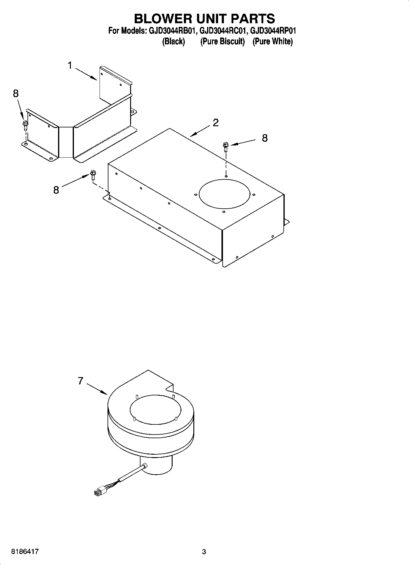 02 - BLOWER UNIT PARTS, OPTIONAL PARTS