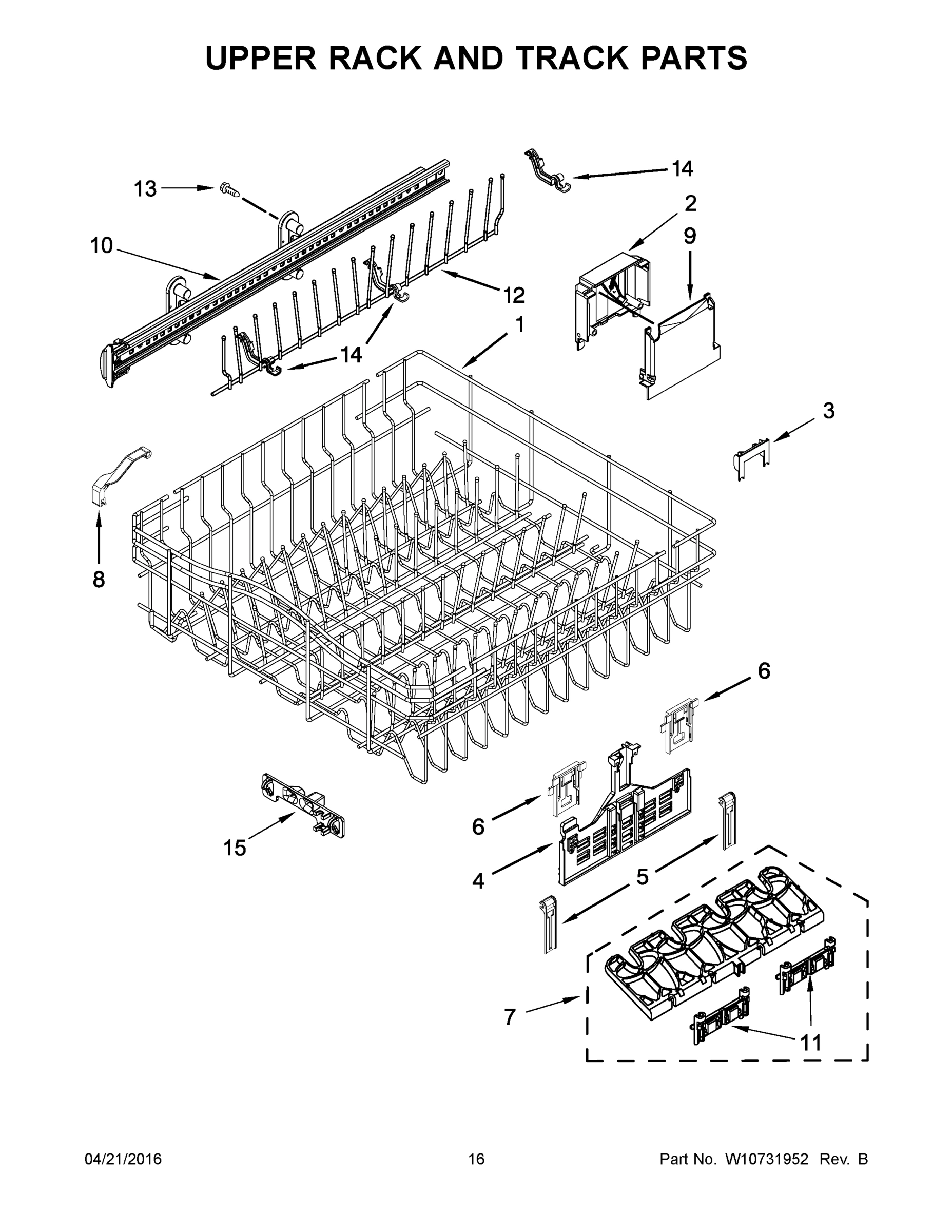 09 - UPPER RACK AND TRACK PARTS