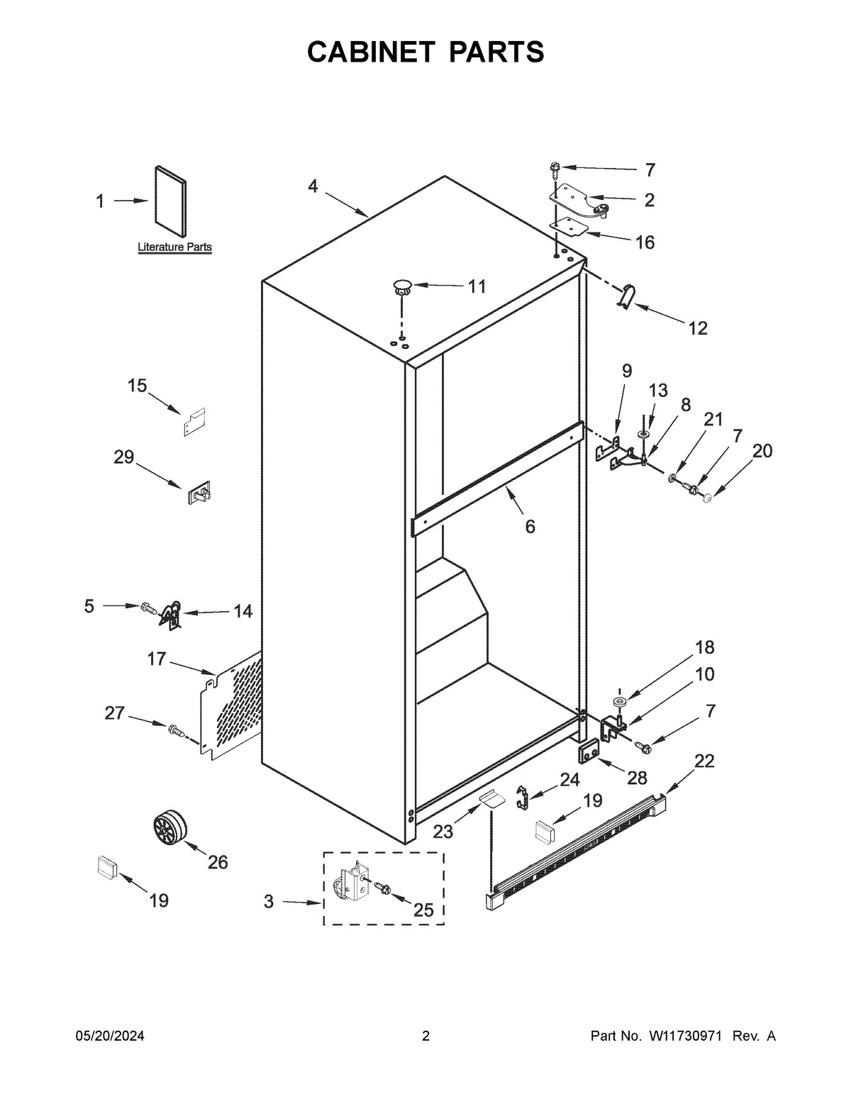 02 - CABINET PARTS