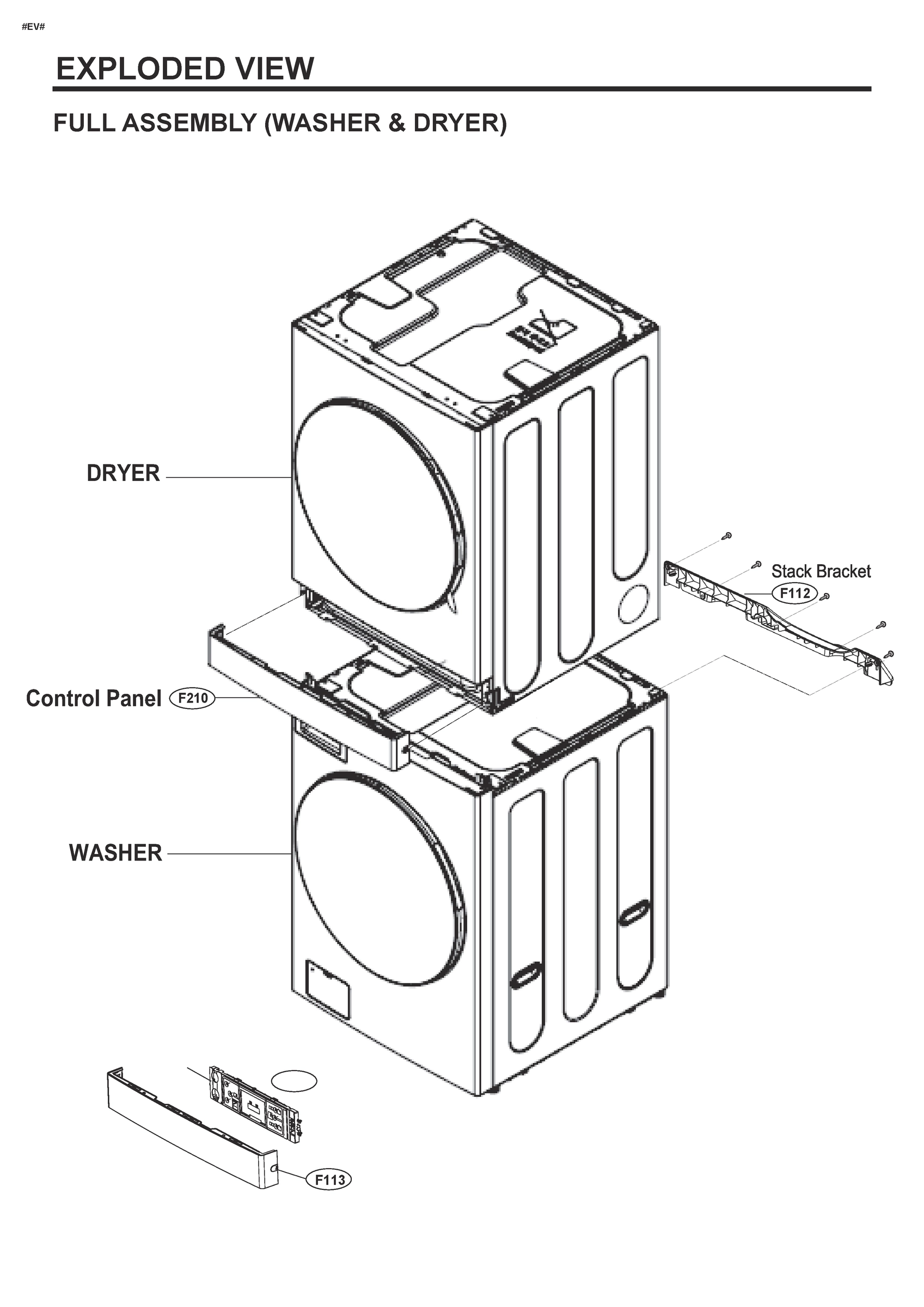 FULL ASSEMBLY (WASHER & DRYER)