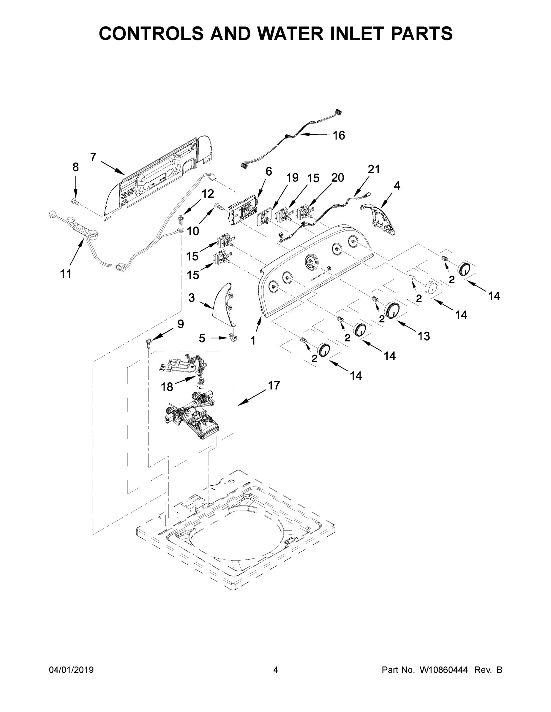 03 - CONTROLS AND WATER INLET PARTS